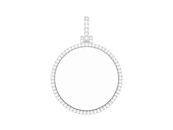 Picture Pendant With 1-70mm Diamonds