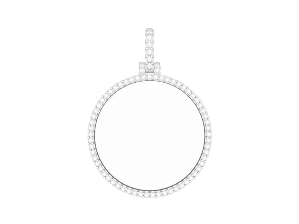 Picture Pendant With 1-70mm Diamonds 3D model_0