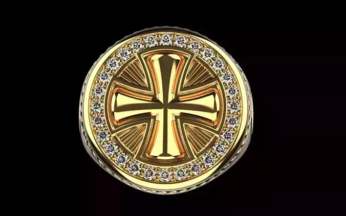 Signet cross ring model 1031