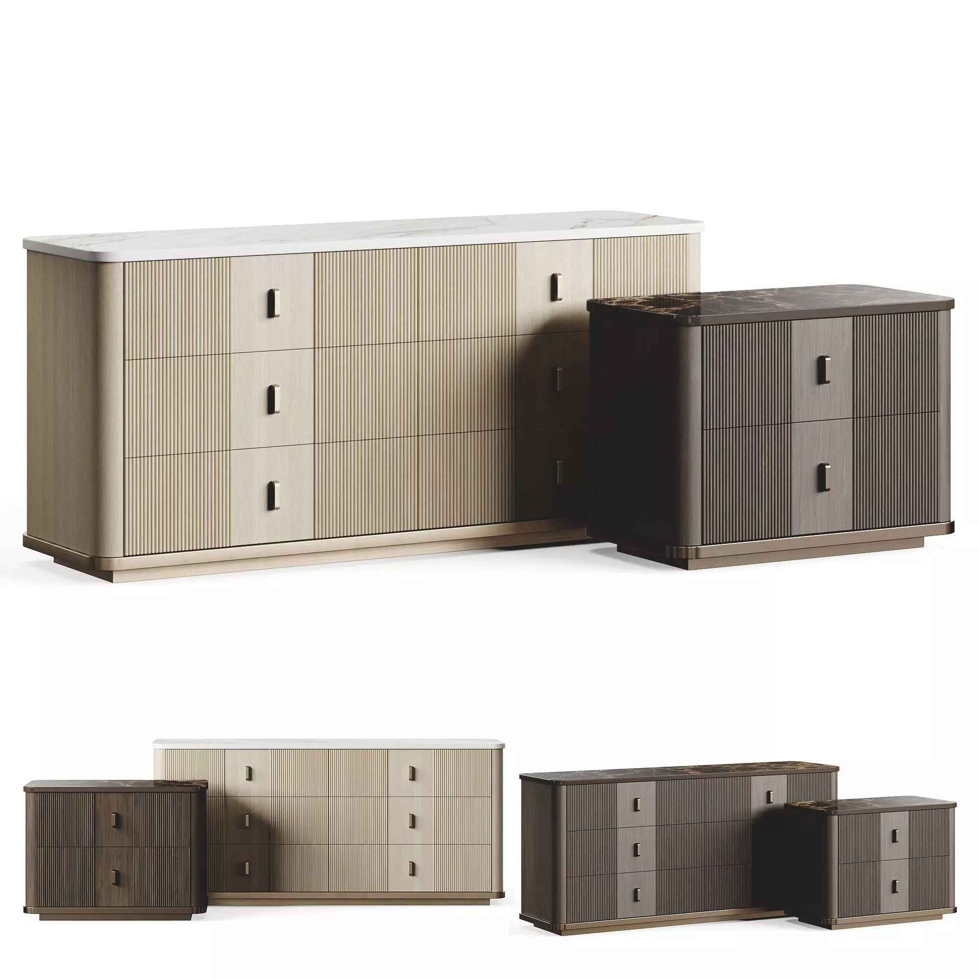 Caracole RHYTHM Living Collection Low-poly 3D model_0