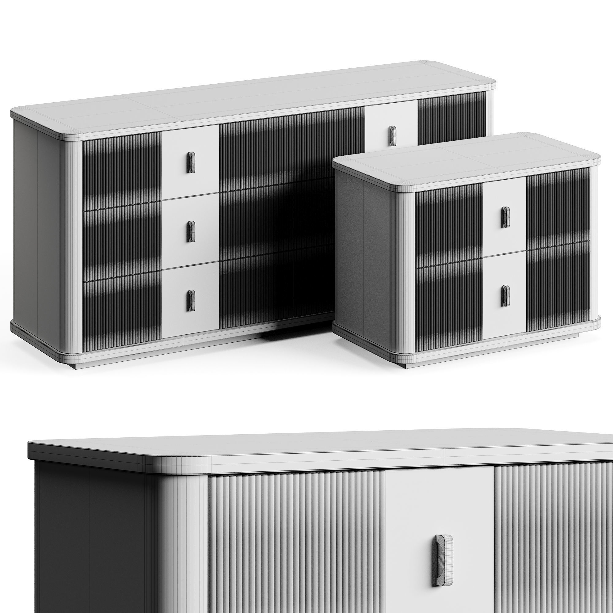 Caracole RHYTHM Living Collection Low-poly 3D model_7