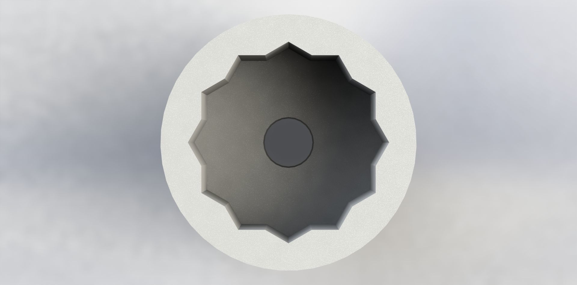 Soquete Estriado 32mm x 1-2 pol Striated Socket 3D model_18