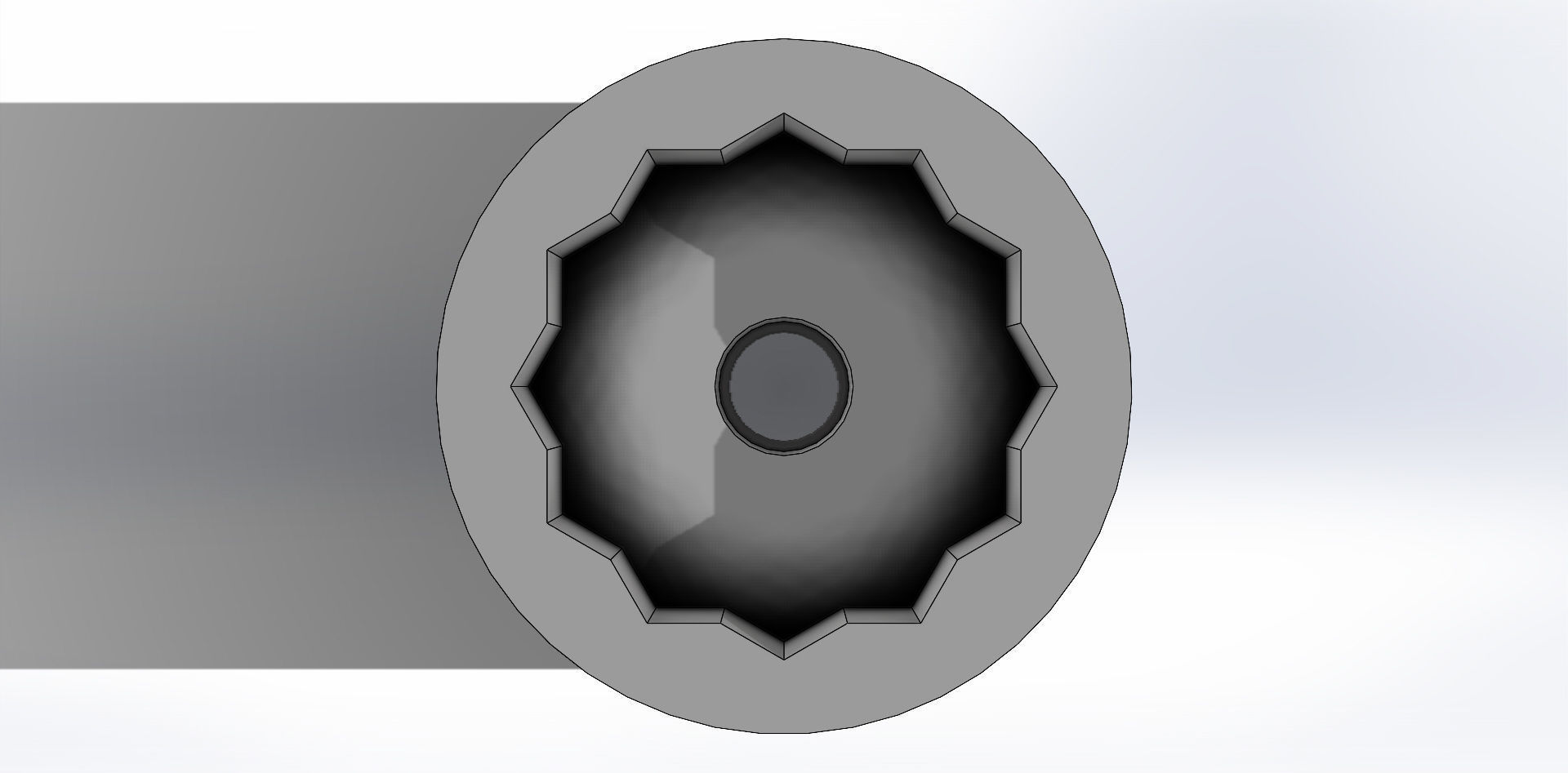 Soquete Estriado 32mm x 1-2 pol Striated Socket 3D model_17