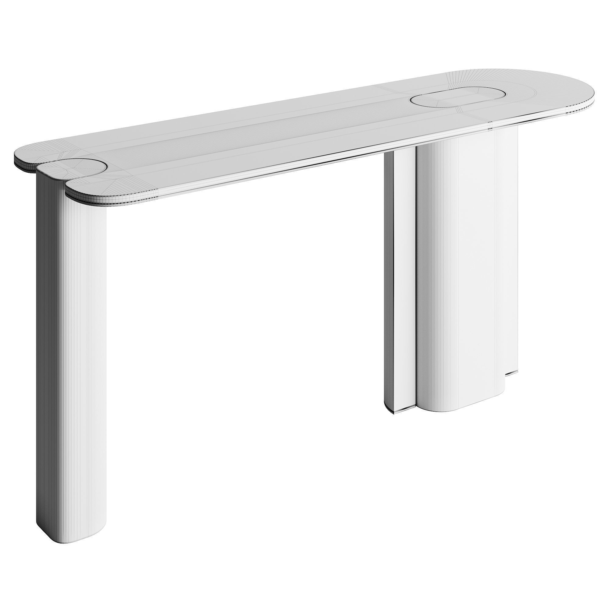 ROSIE GOLD Console Table LuxLucia Casa 3D model_7