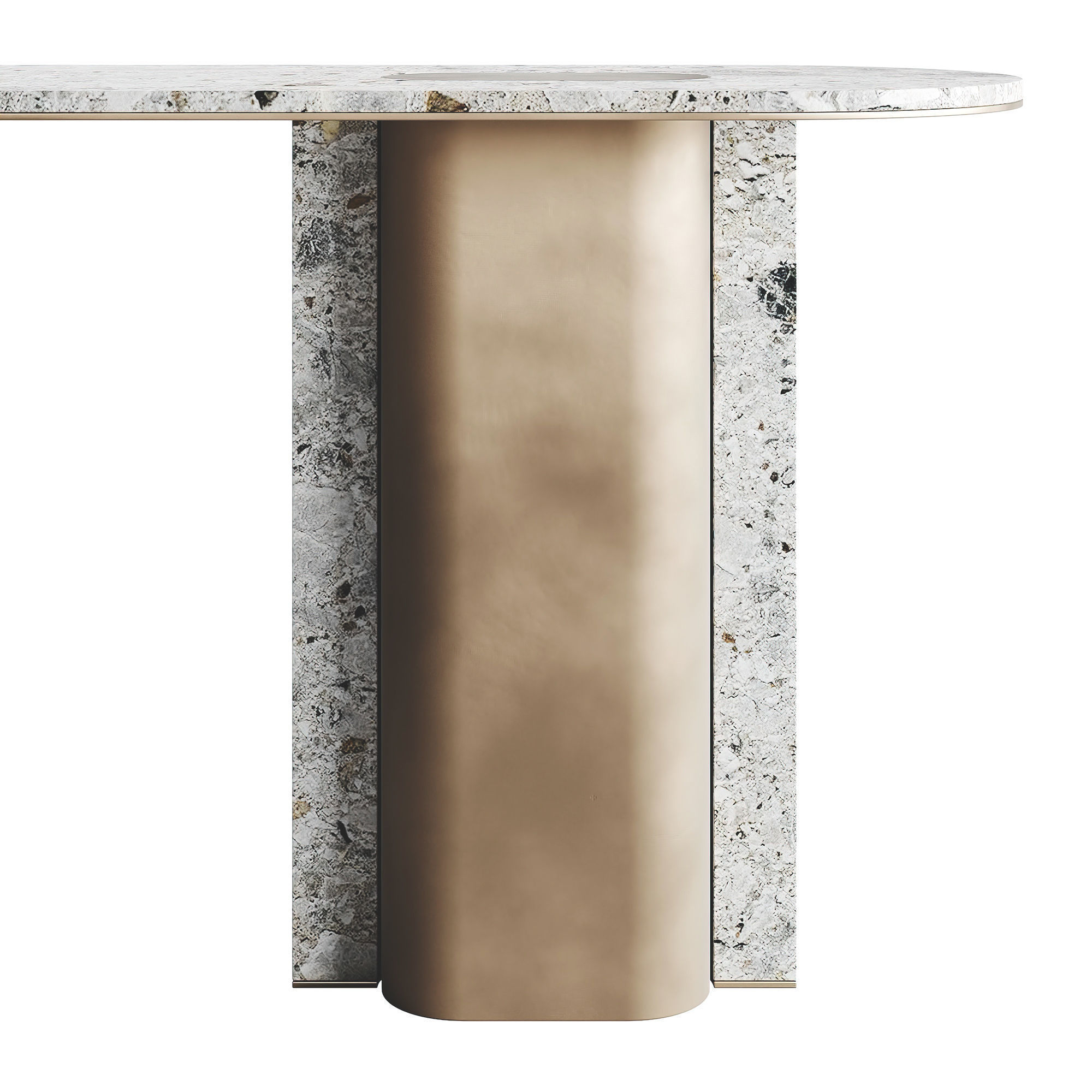 ROSIE GOLD Console Table LuxLucia Casa 3D model_1