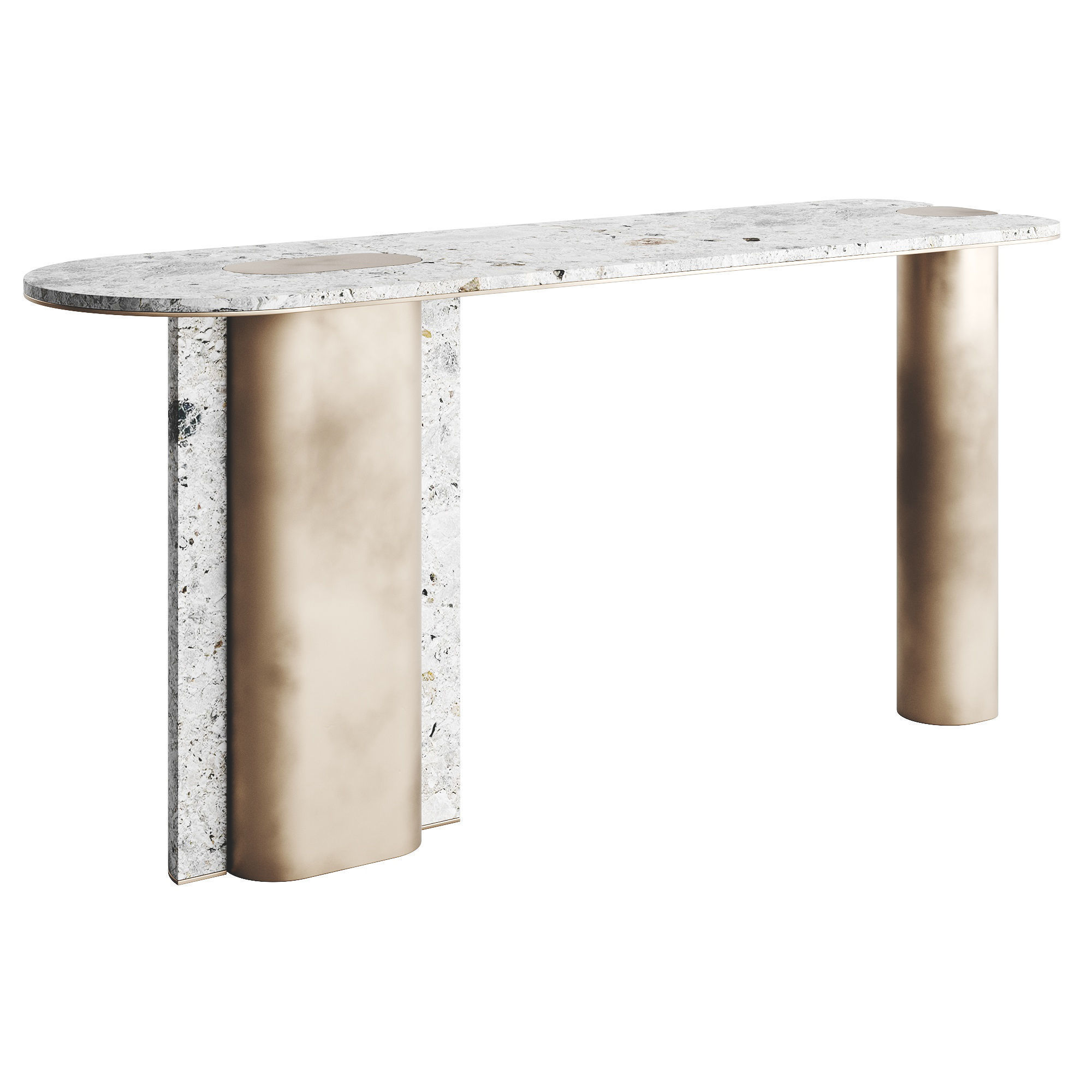 ROSIE GOLD Console Table LuxLucia Casa 3D model_4