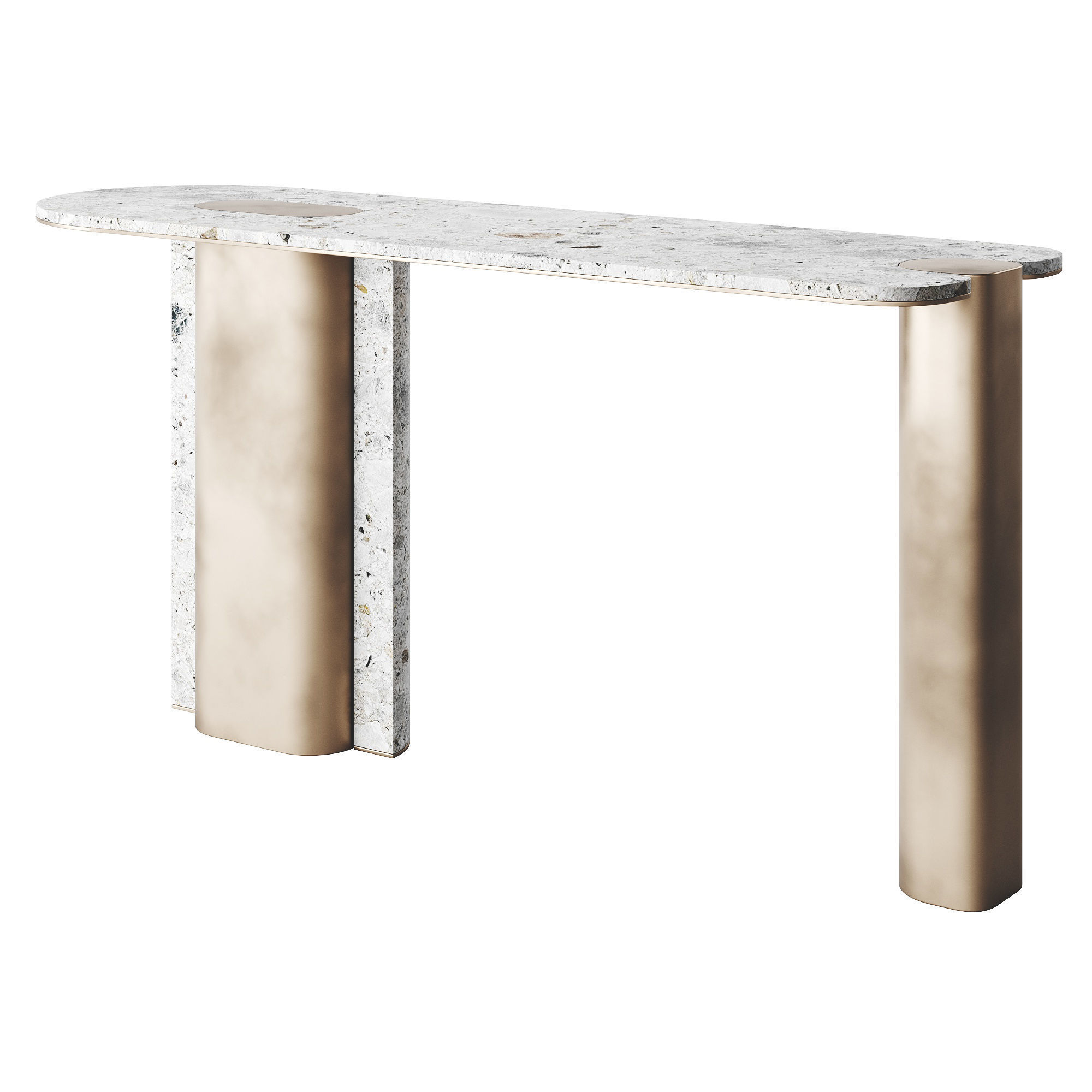 ROSIE GOLD Console Table LuxLucia Casa 3D model_3