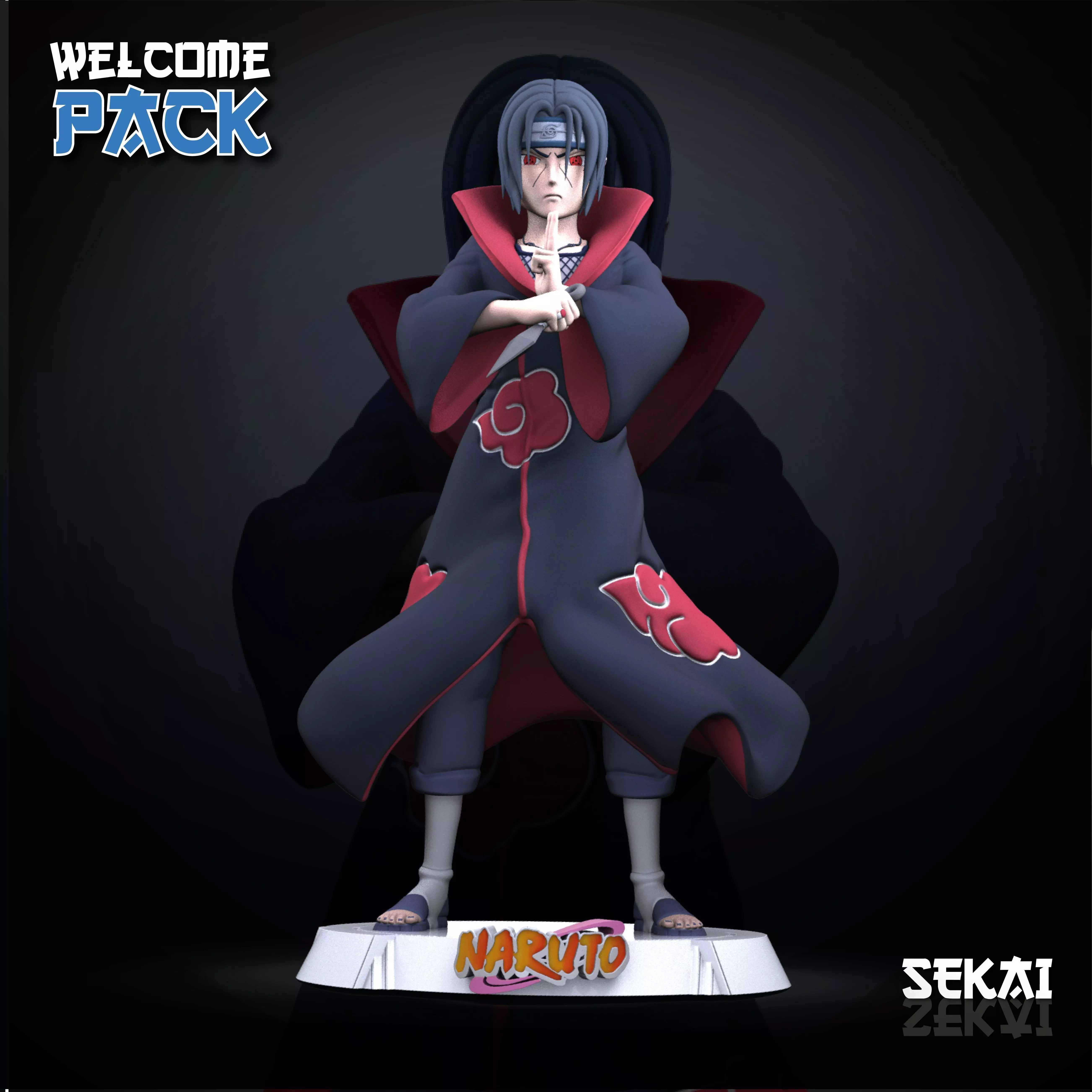Itachi Sculpture Scale 1-10  3D print model_0