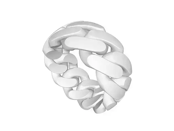 Solid Classic Cuban Ring