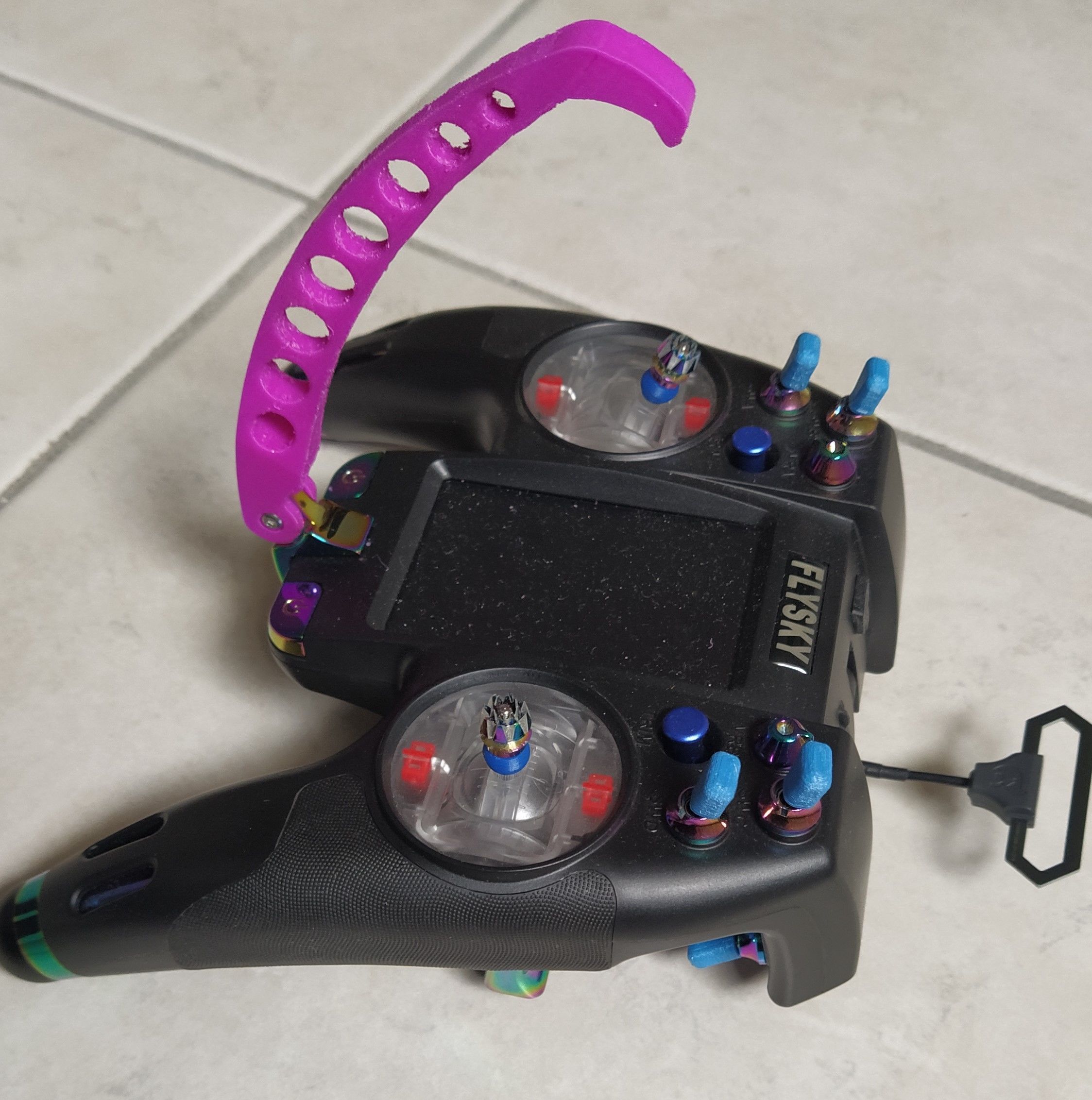Balancer for Flysky NV-14 and EL-18 radio control 3D print model_7