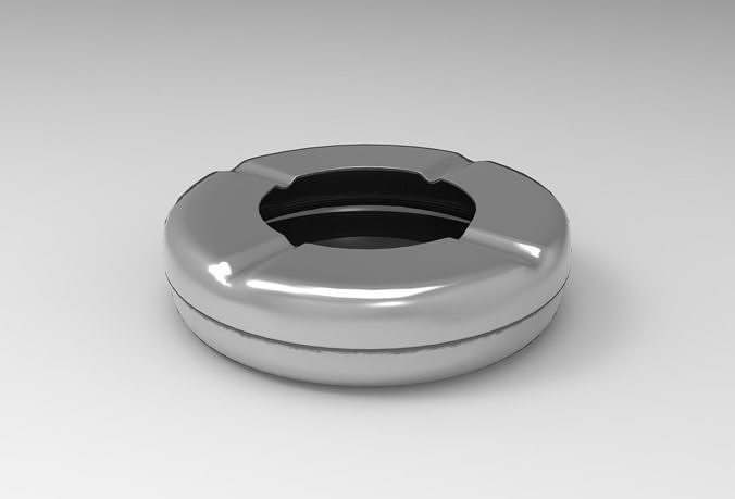 Huj Ashtray Low-poly 3D model