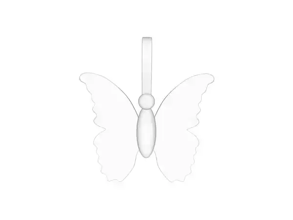 Mini Plain Butterfly