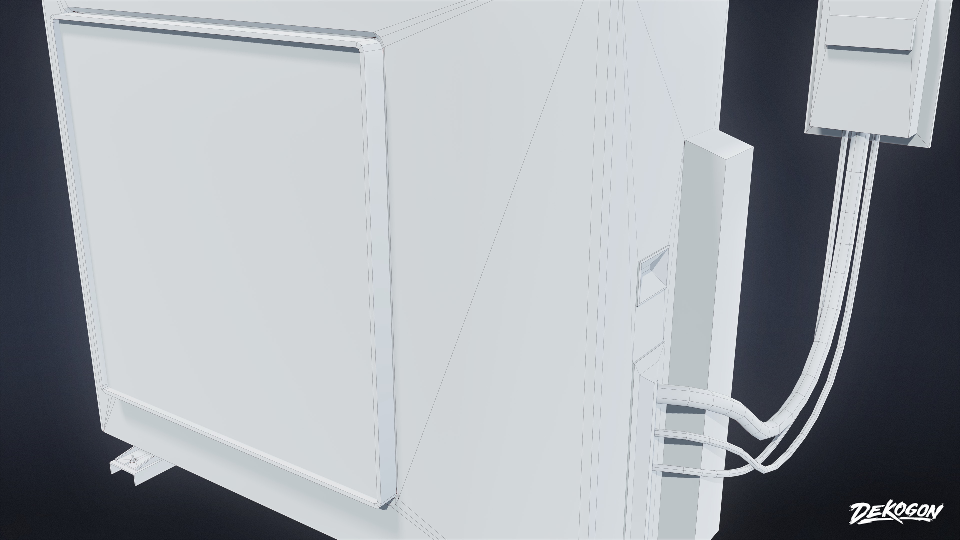 BUILDINGS - Air Conditioner Unit 02 - LOW POLY AND NANITE Low-poly 3D model_7