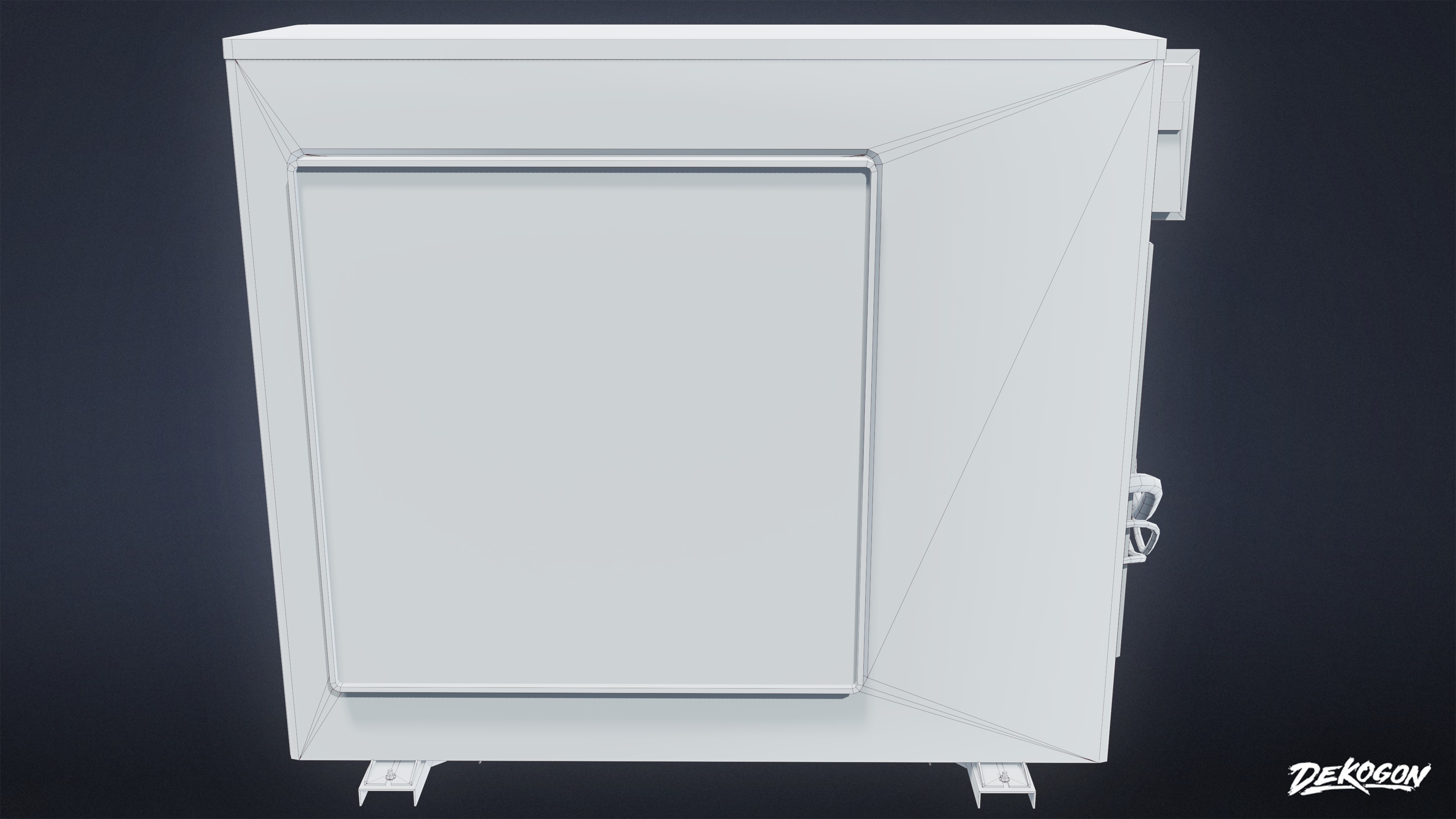 BUILDINGS - Air Conditioner Unit 02 - LOW POLY AND NANITE Low-poly 3D model_8