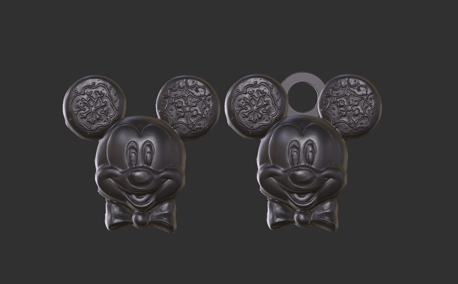 micky mouse cookie treedecor  3D print model_9
