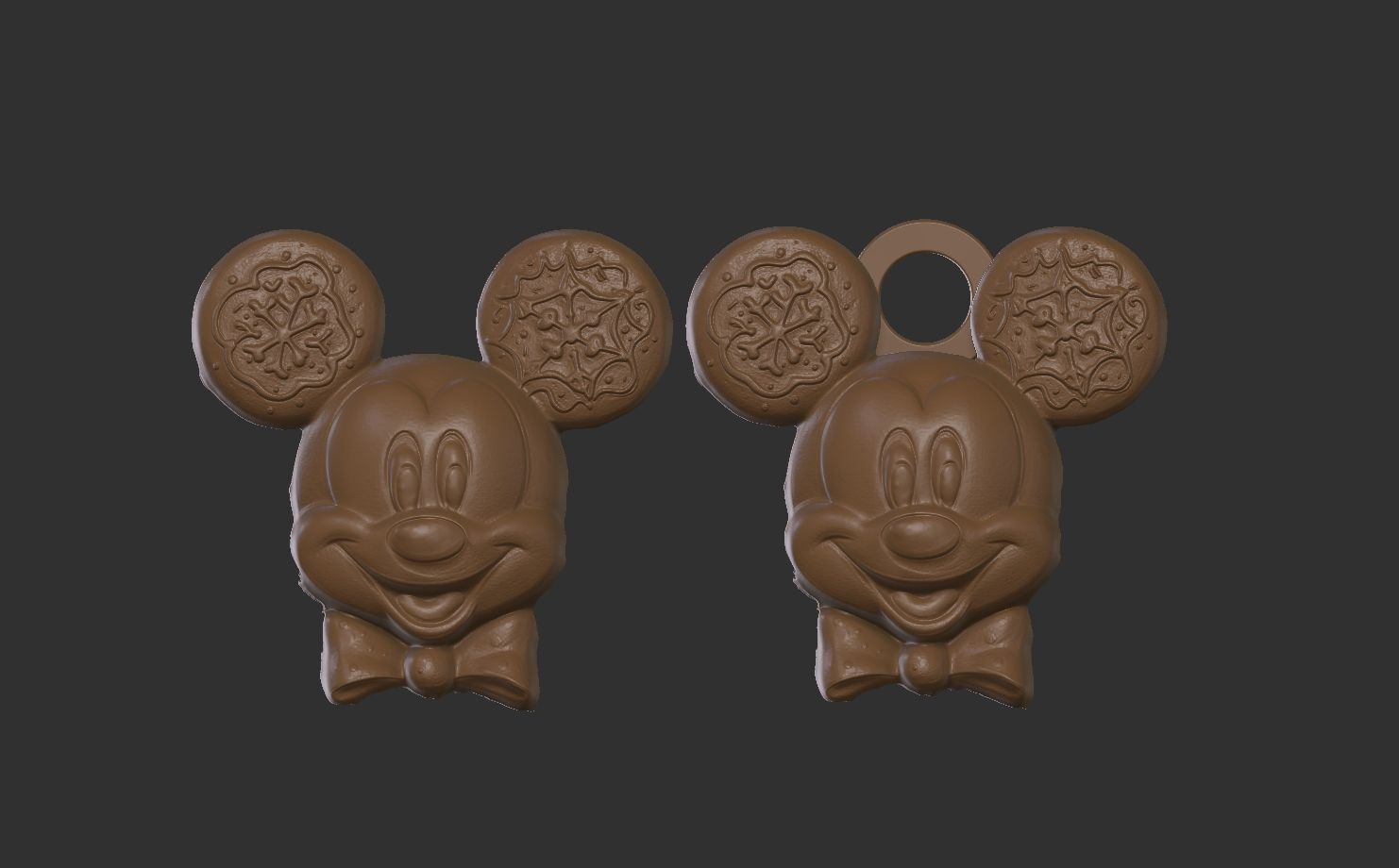 micky mouse cookie treedecor  3D print model_4