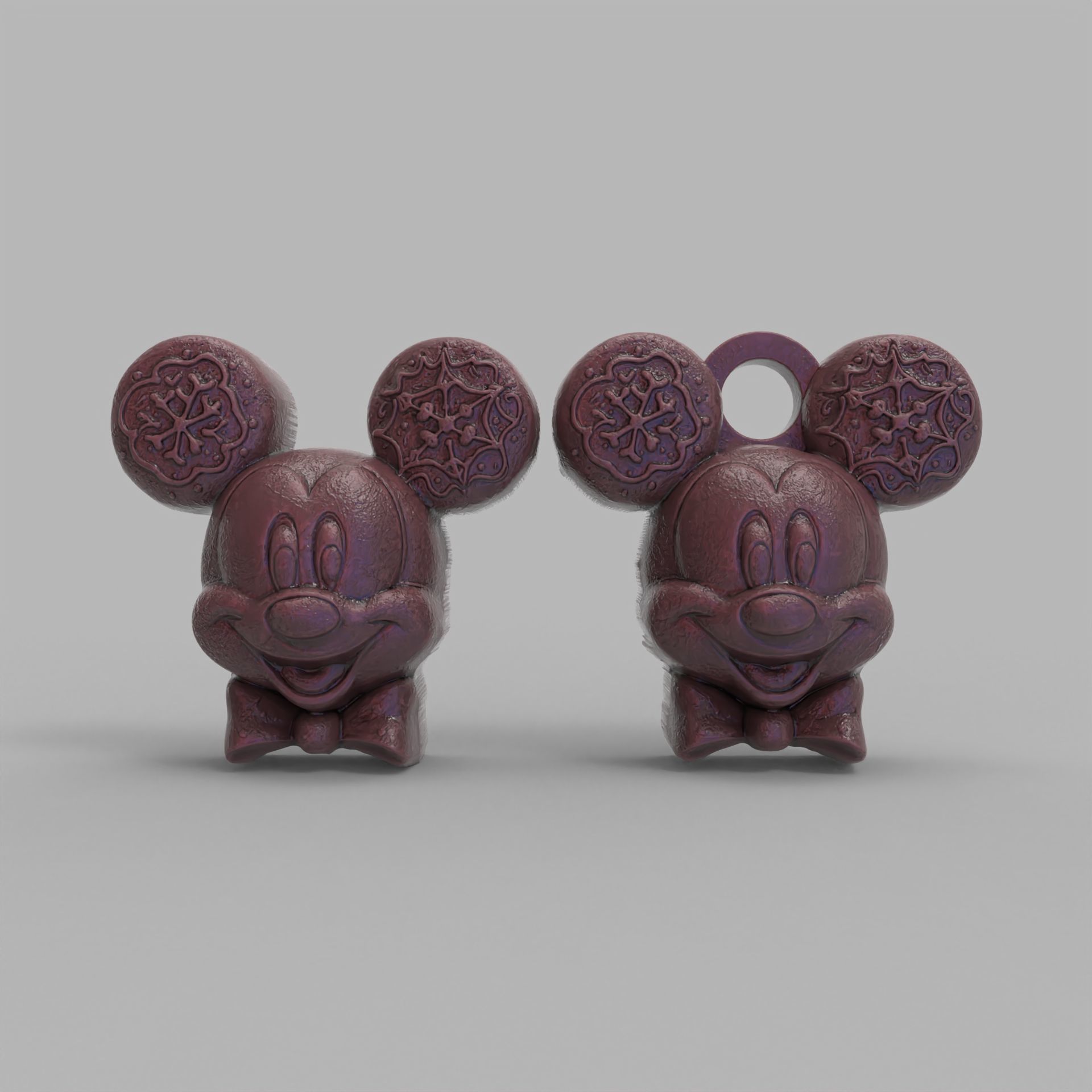 micky mouse cookie treedecor  3D print model_2