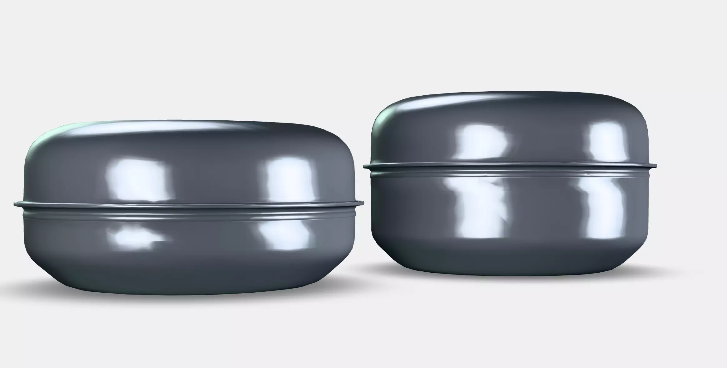 LATTUGGAD Snack container set of 2 Low-poly 3D model