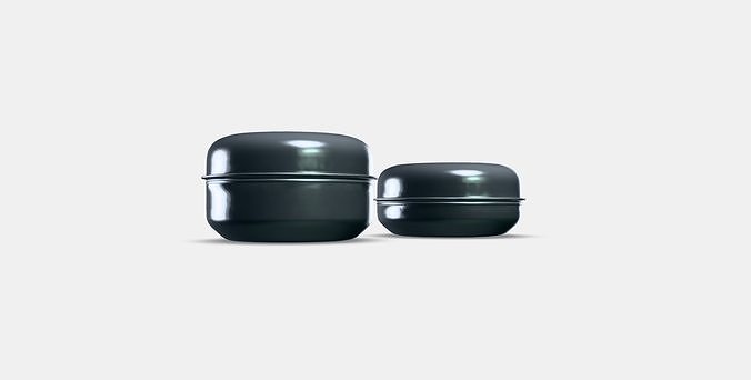 LATTUGGAD Snack container set of 2 Low-poly 3D model 2