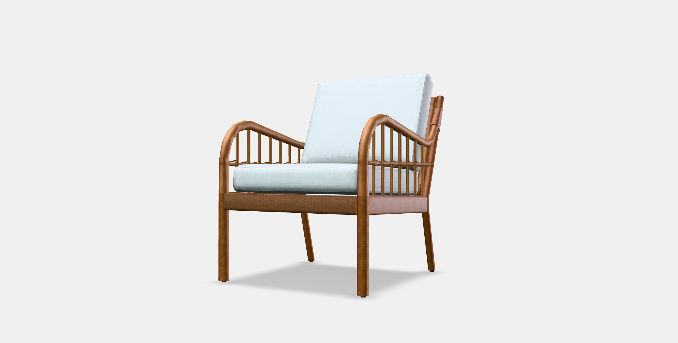 HOLMSTA - FROKNABO Armchair Low-poly 3D model_12