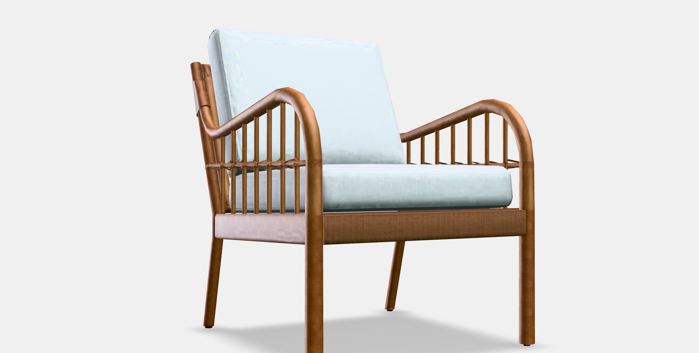 HOLMSTA - FROKNABO Armchair Low-poly 3D model_9