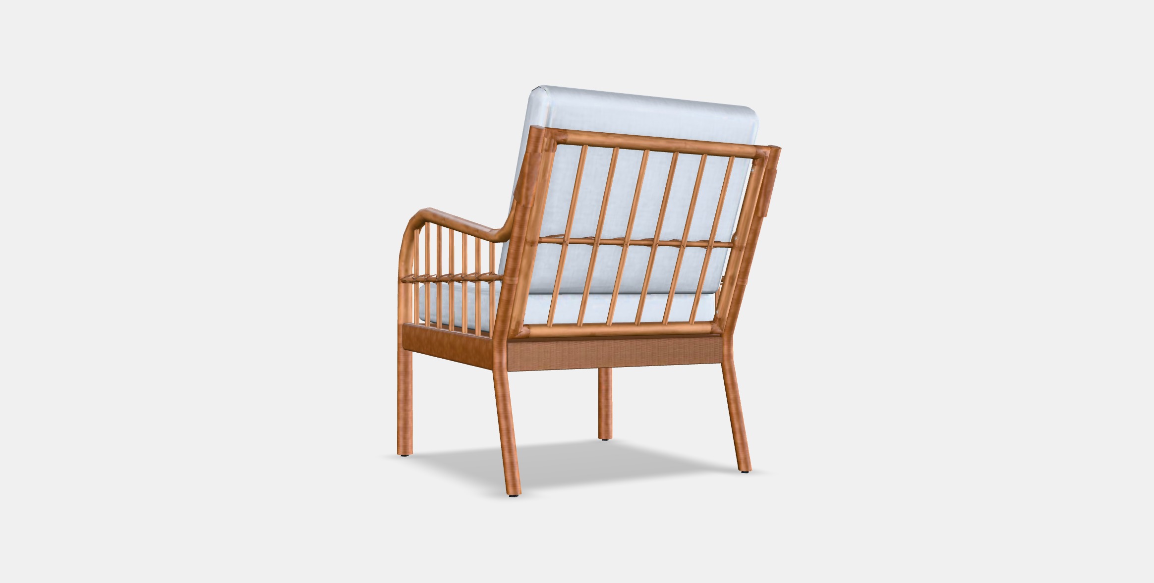 HOLMSTA - FROKNABO Armchair Low-poly 3D model_16