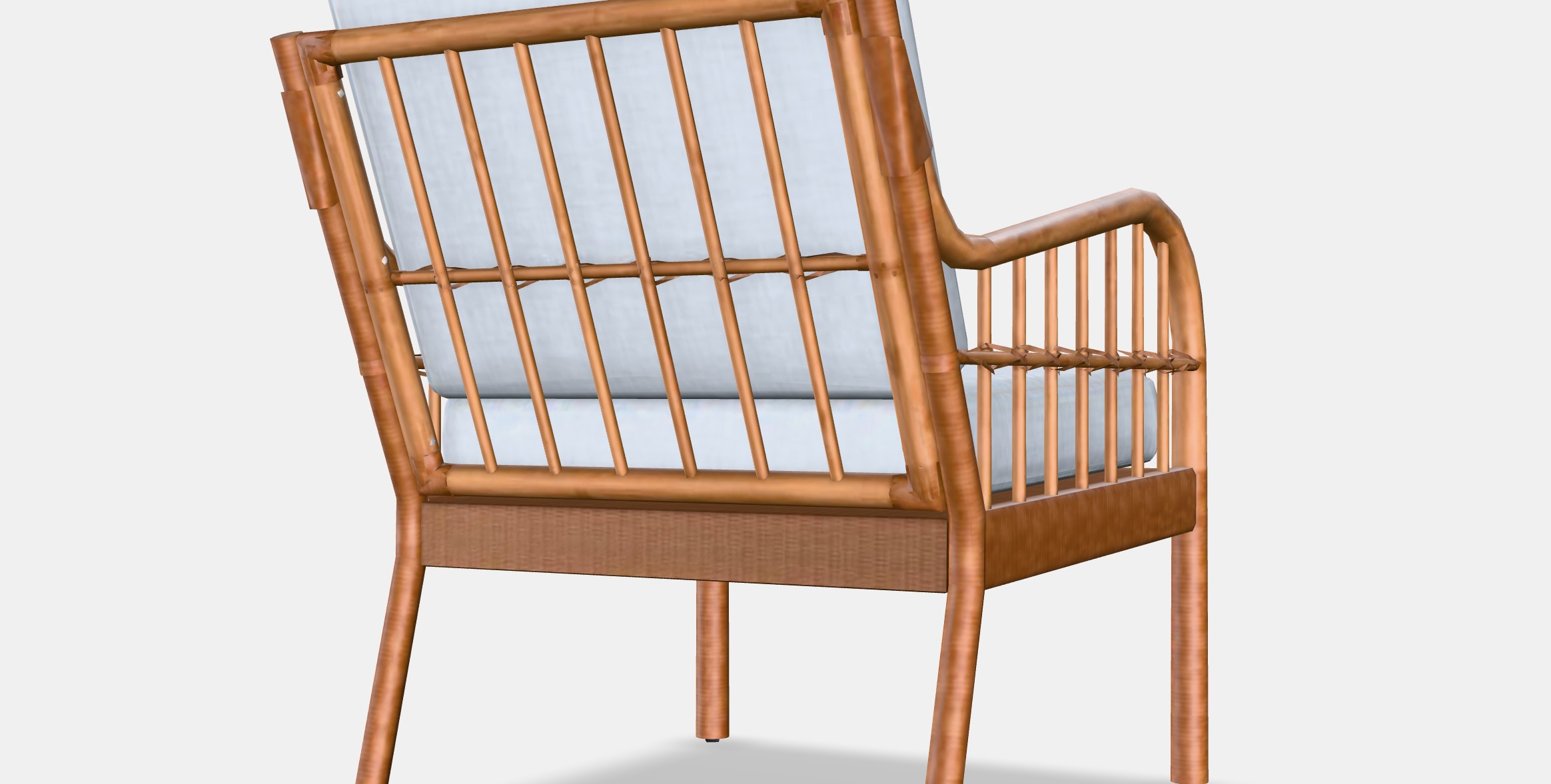 HOLMSTA - FROKNABO Armchair Low-poly 3D model_6