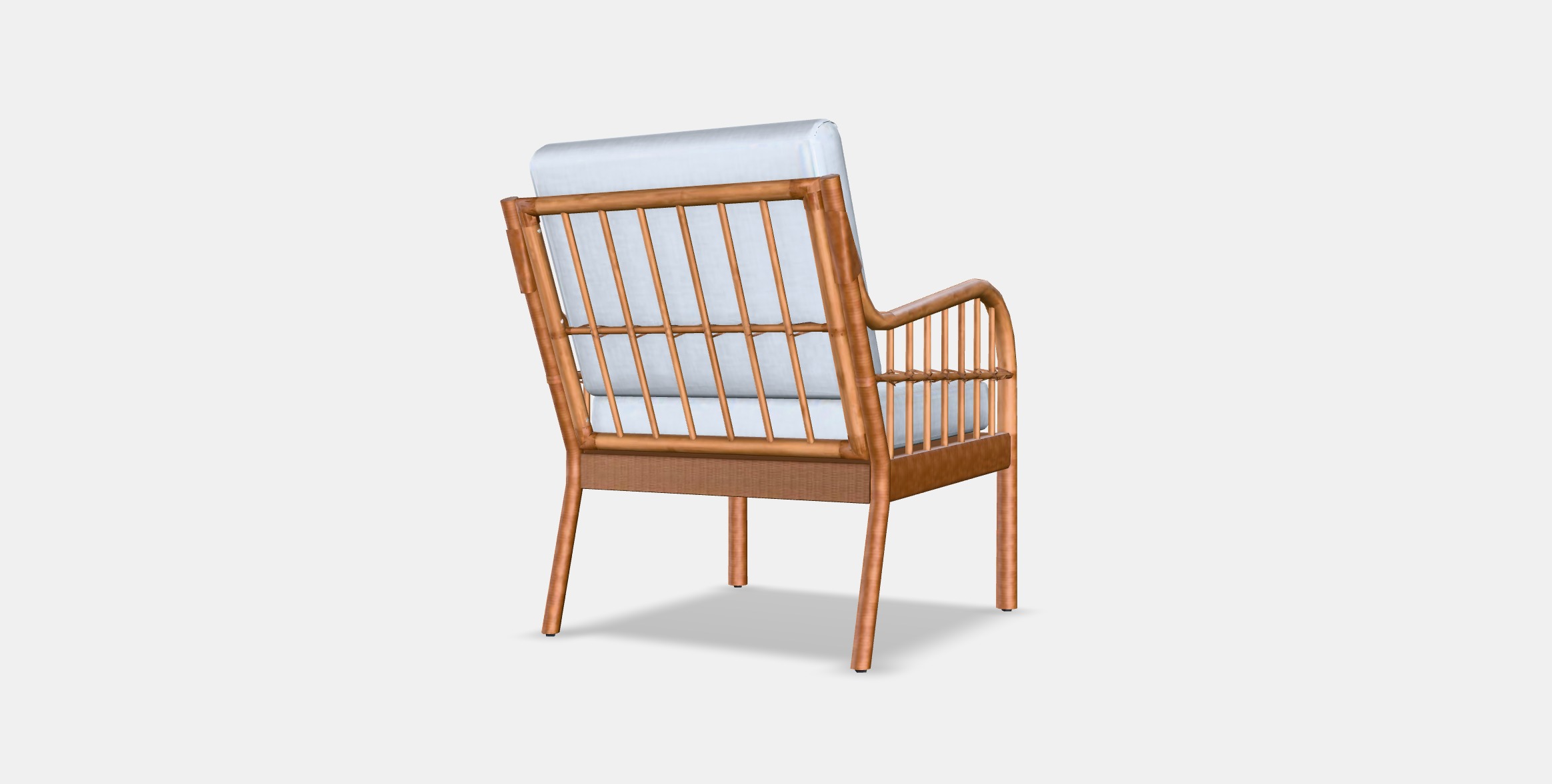 HOLMSTA - FROKNABO Armchair Low-poly 3D model_5