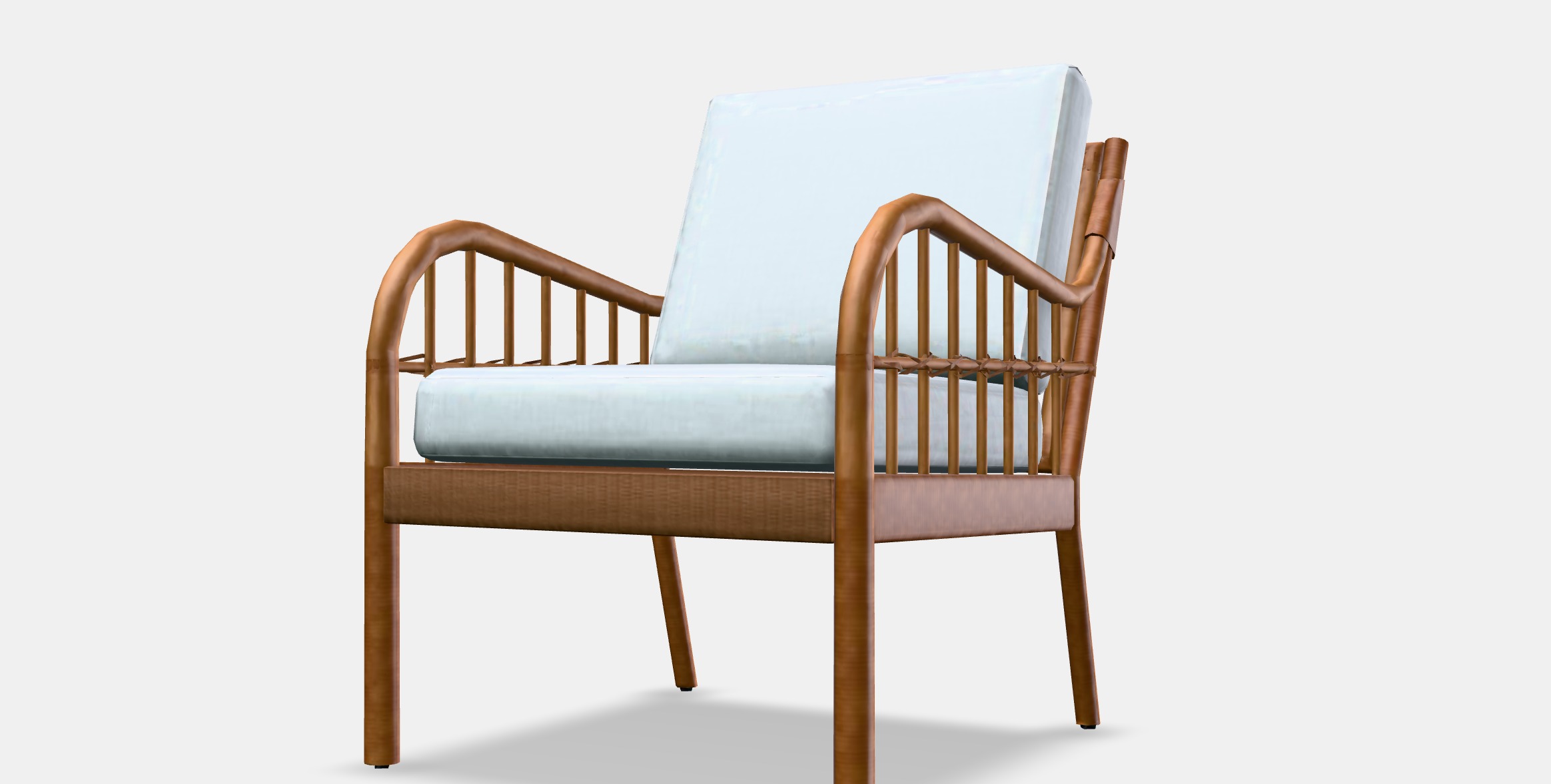 HOLMSTA - FROKNABO Armchair Low-poly 3D model_13