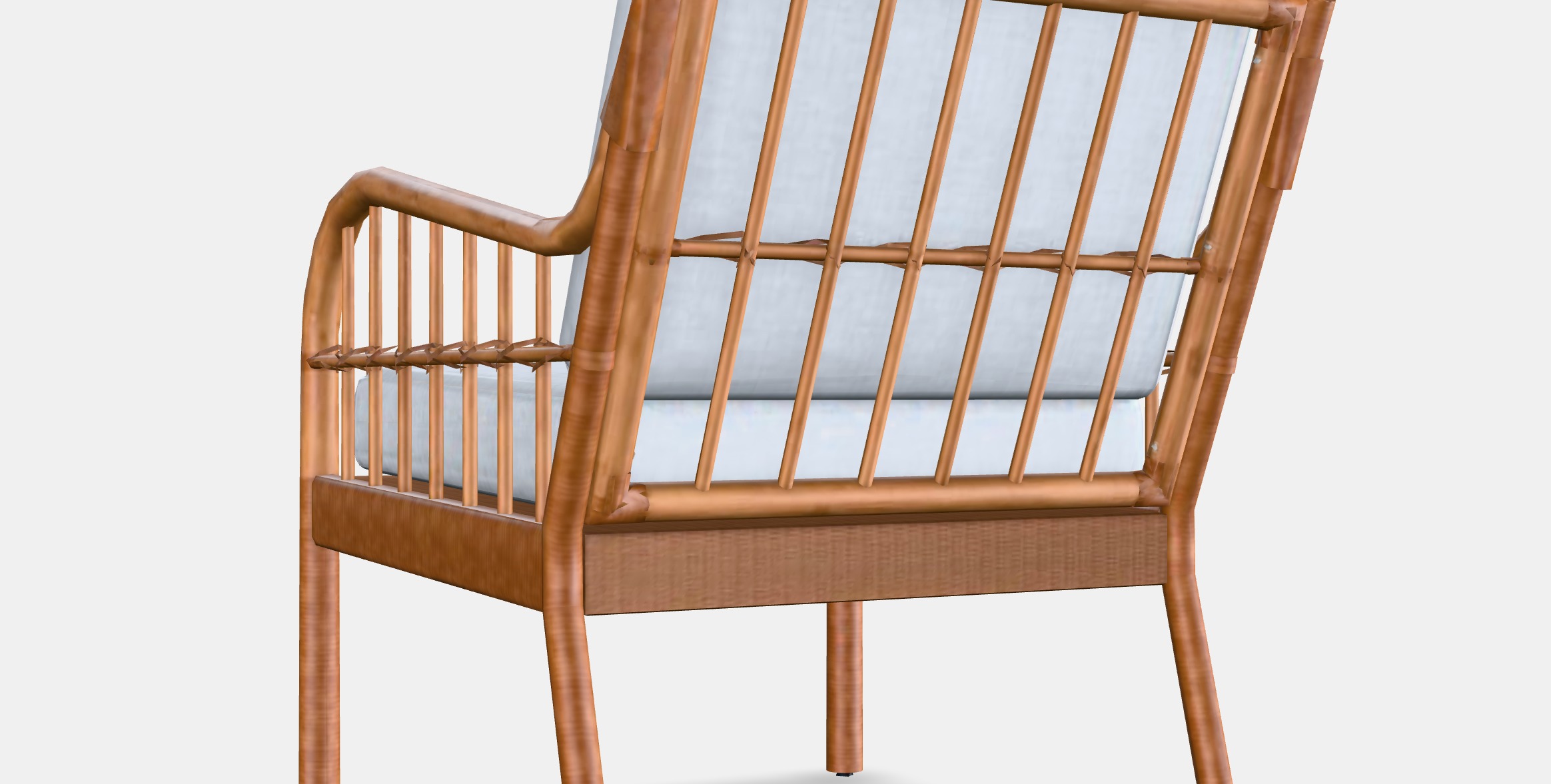 HOLMSTA - FROKNABO Armchair Low-poly 3D model_2