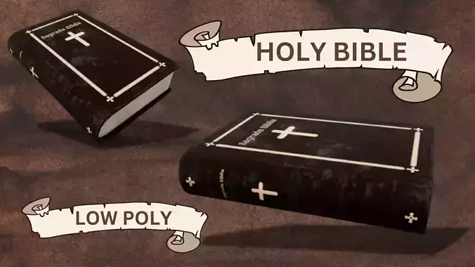  Holy Bible 3D Model 