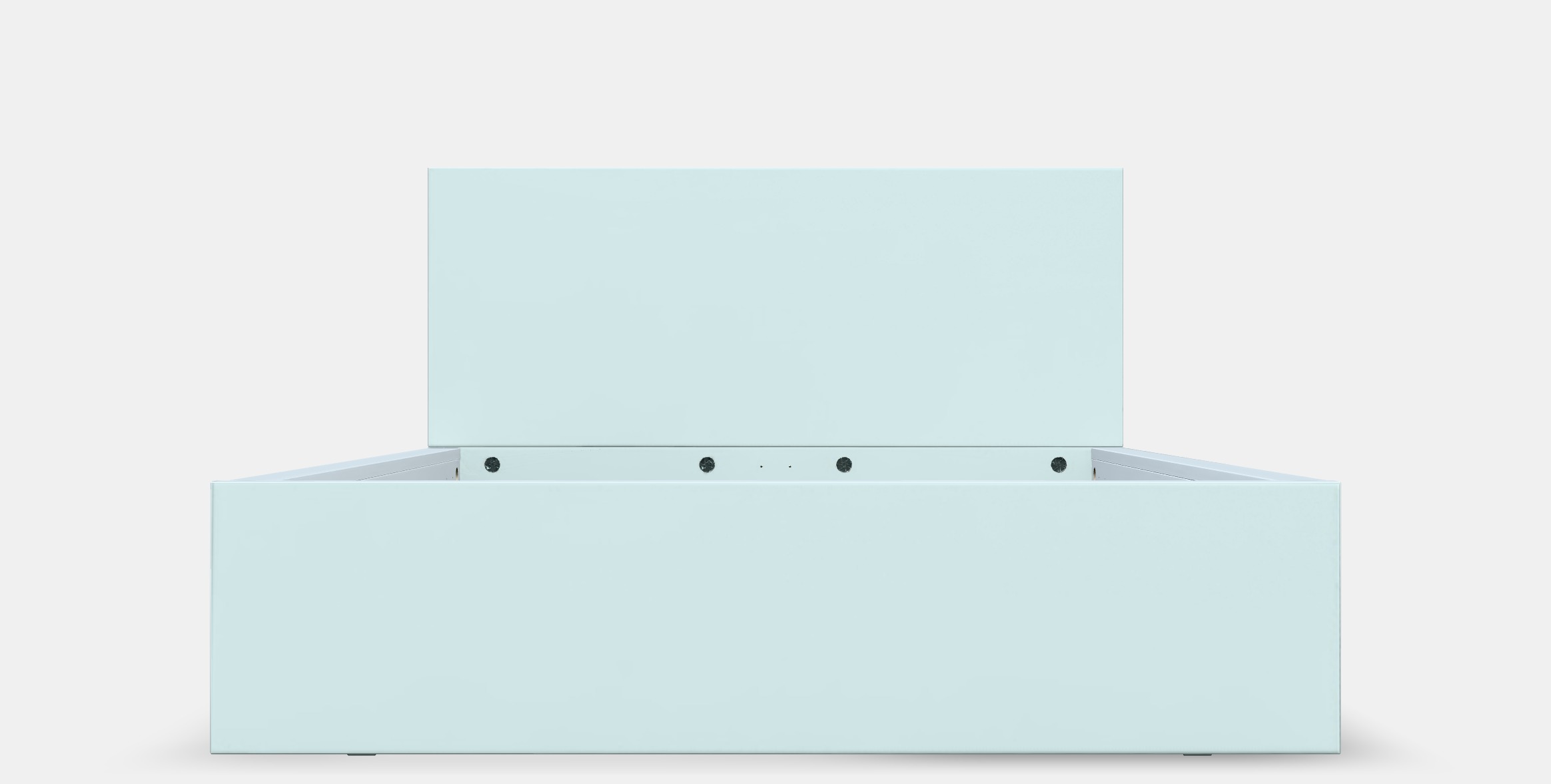 MALM Bed frame high w 2 storage boxes 34 Low-poly 3D model_11