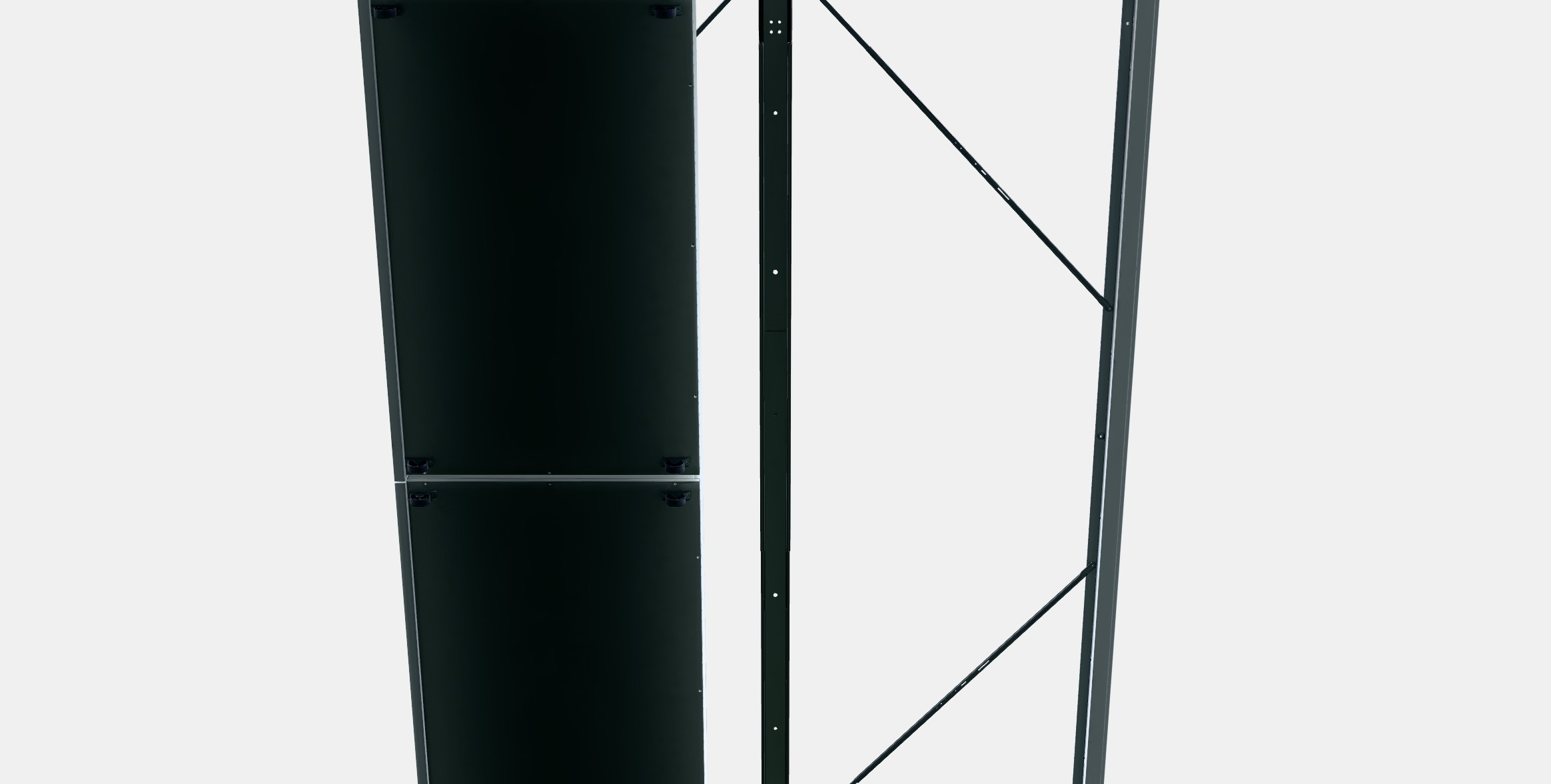 MALM Bed frame high w 2 storage boxes 34 Low-poly 3D model_8