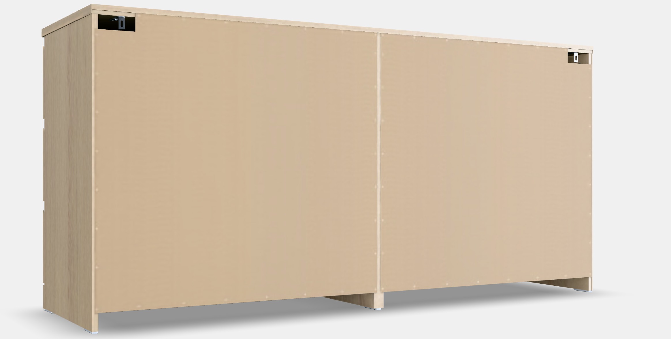 MALM Chest of 6 drawers 7 Low-poly 3D model_5