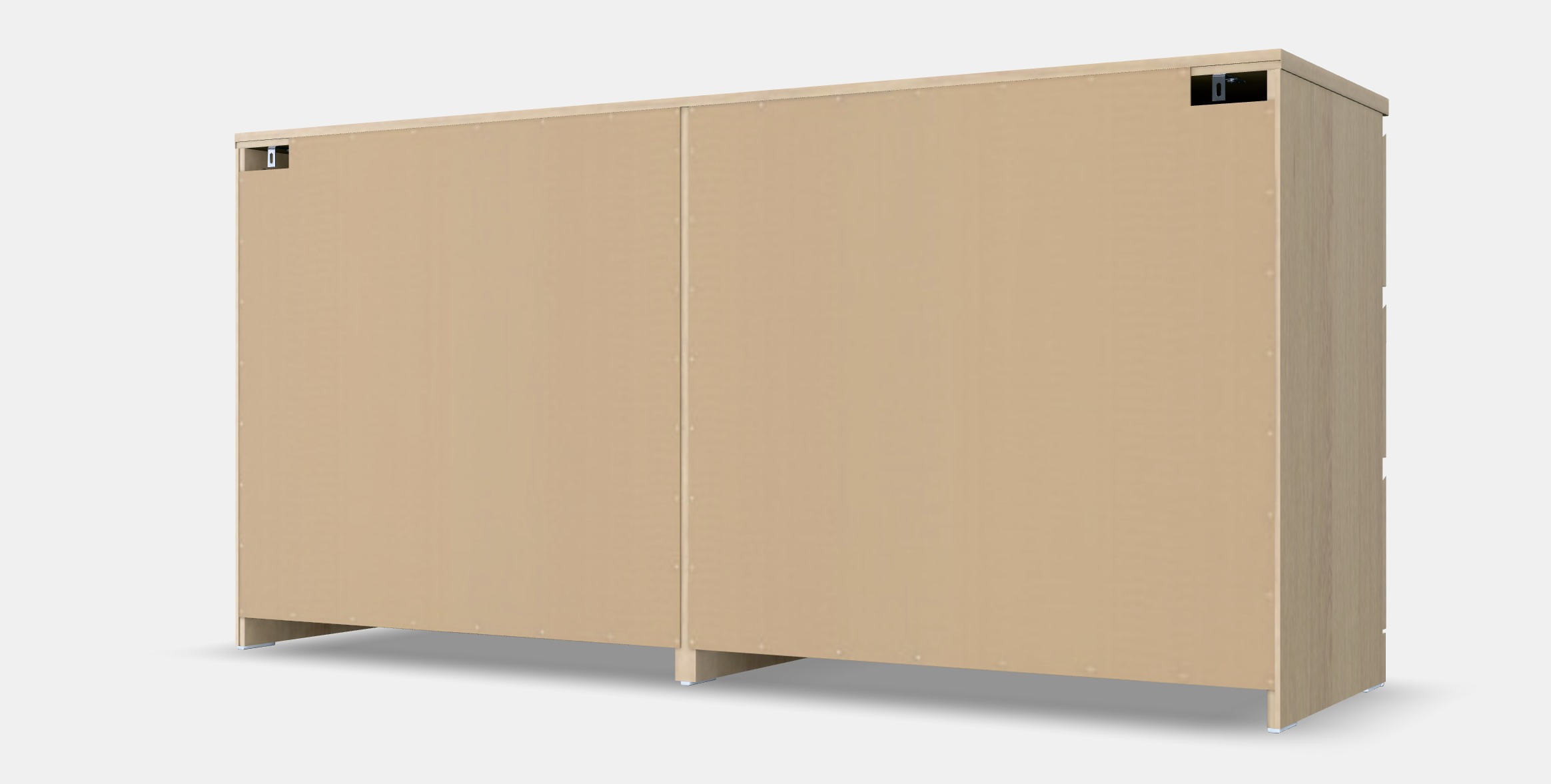 MALM Chest of 6 drawers 7 Low-poly 3D model_7