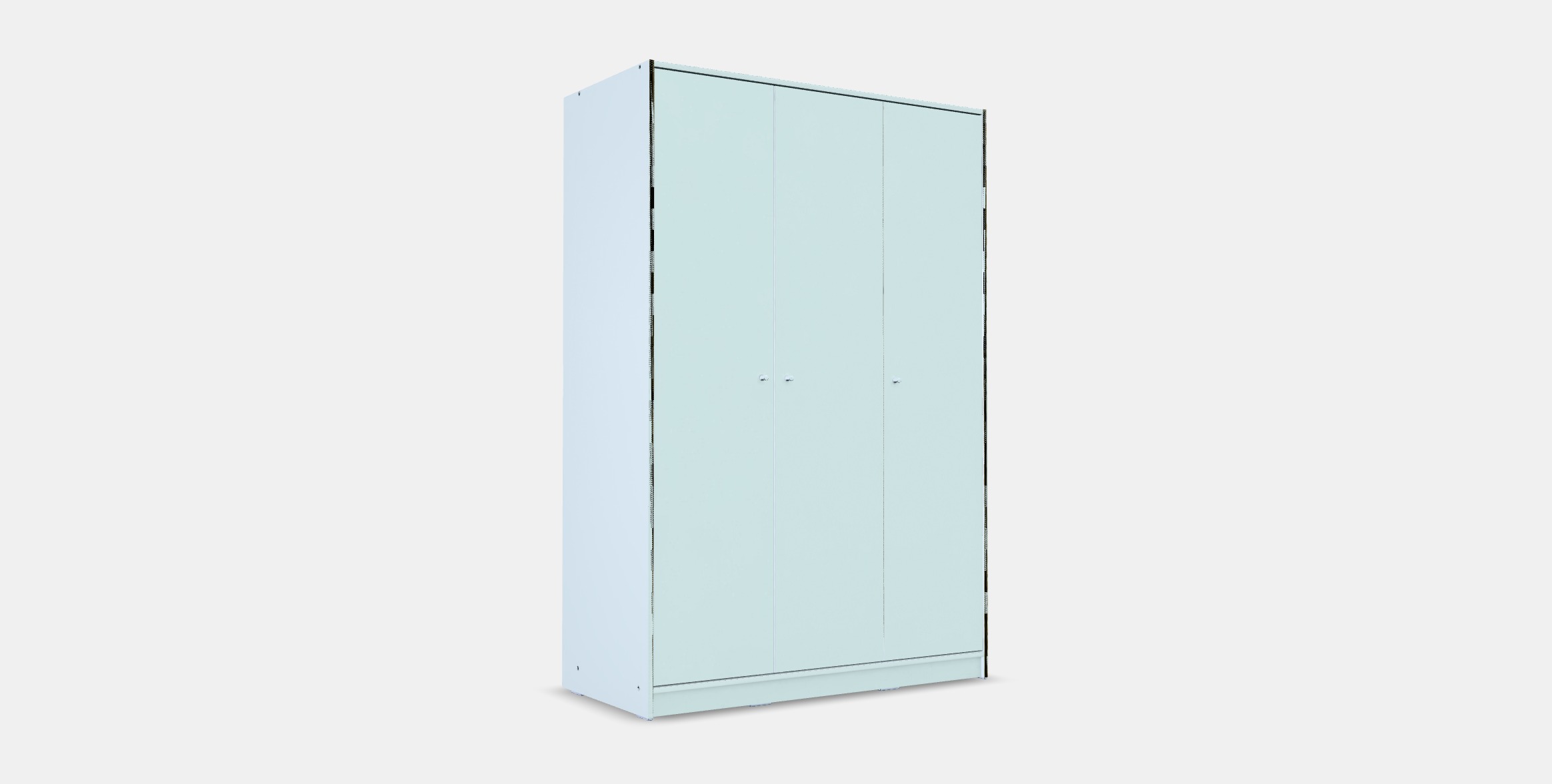 KLEPPSTAD Wardrobe with 3 doors Low-poly 3D model_2