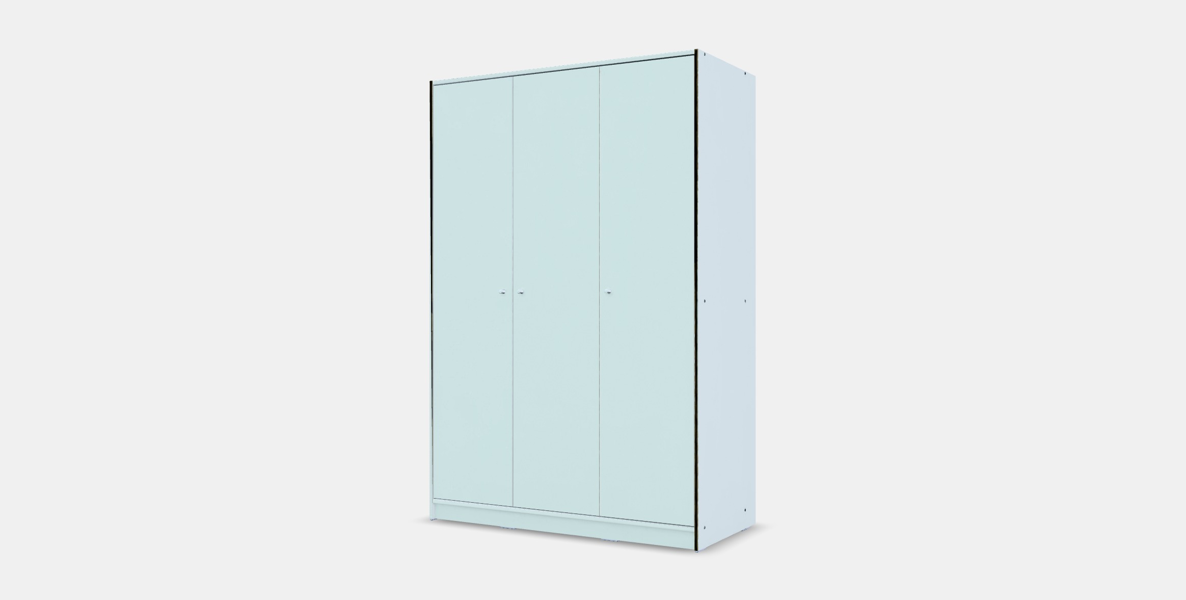 KLEPPSTAD Wardrobe with 3 doors Low-poly 3D model_12