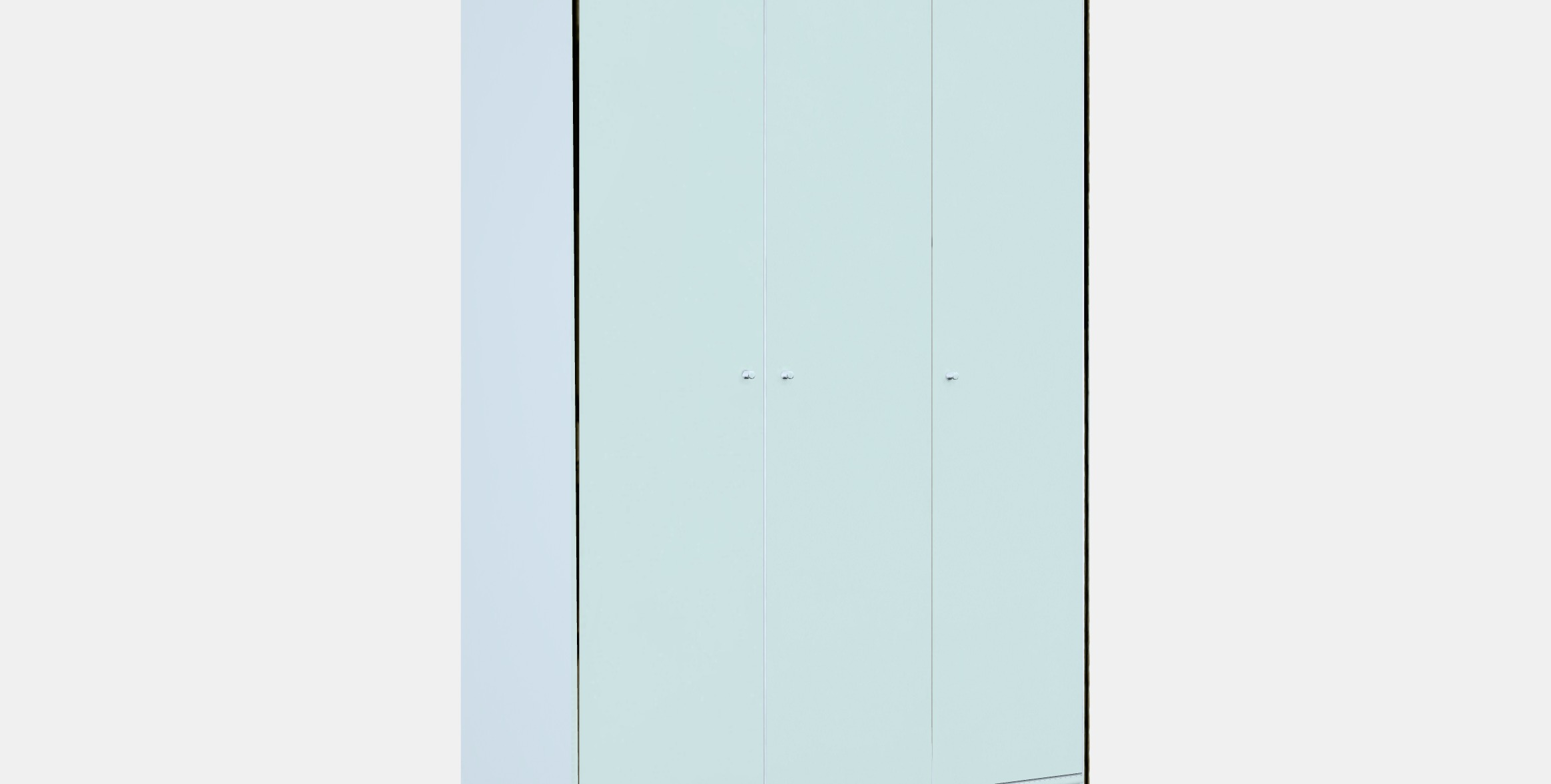 KLEPPSTAD Wardrobe with 3 doors Low-poly 3D model_9