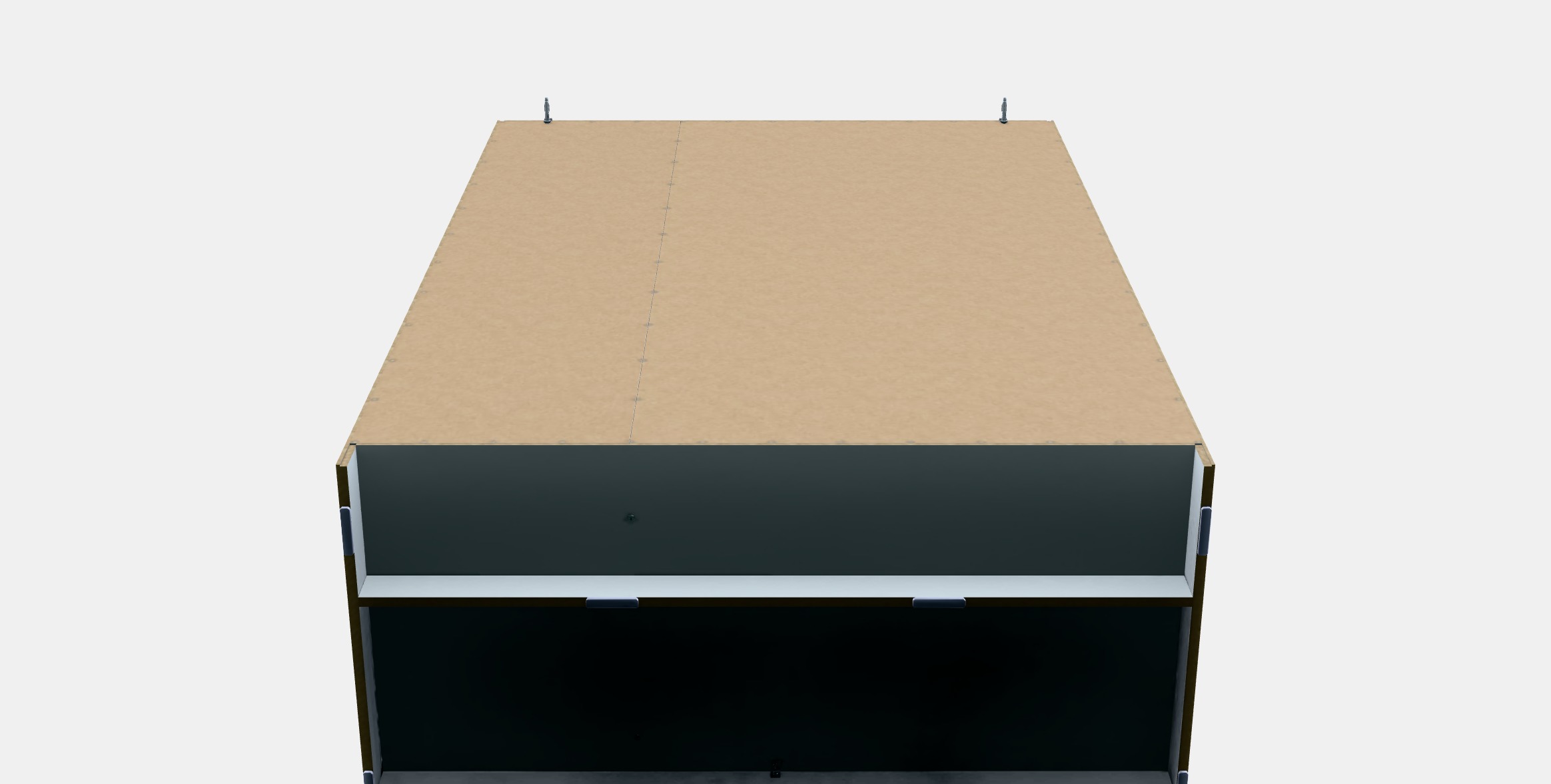 KLEPPSTAD Wardrobe with 3 doors Low-poly 3D model_7