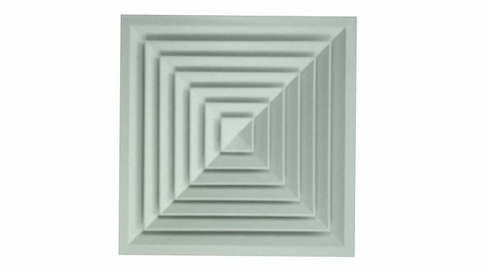 Ceiling Ventilation AC Duct Low-poly 3D model