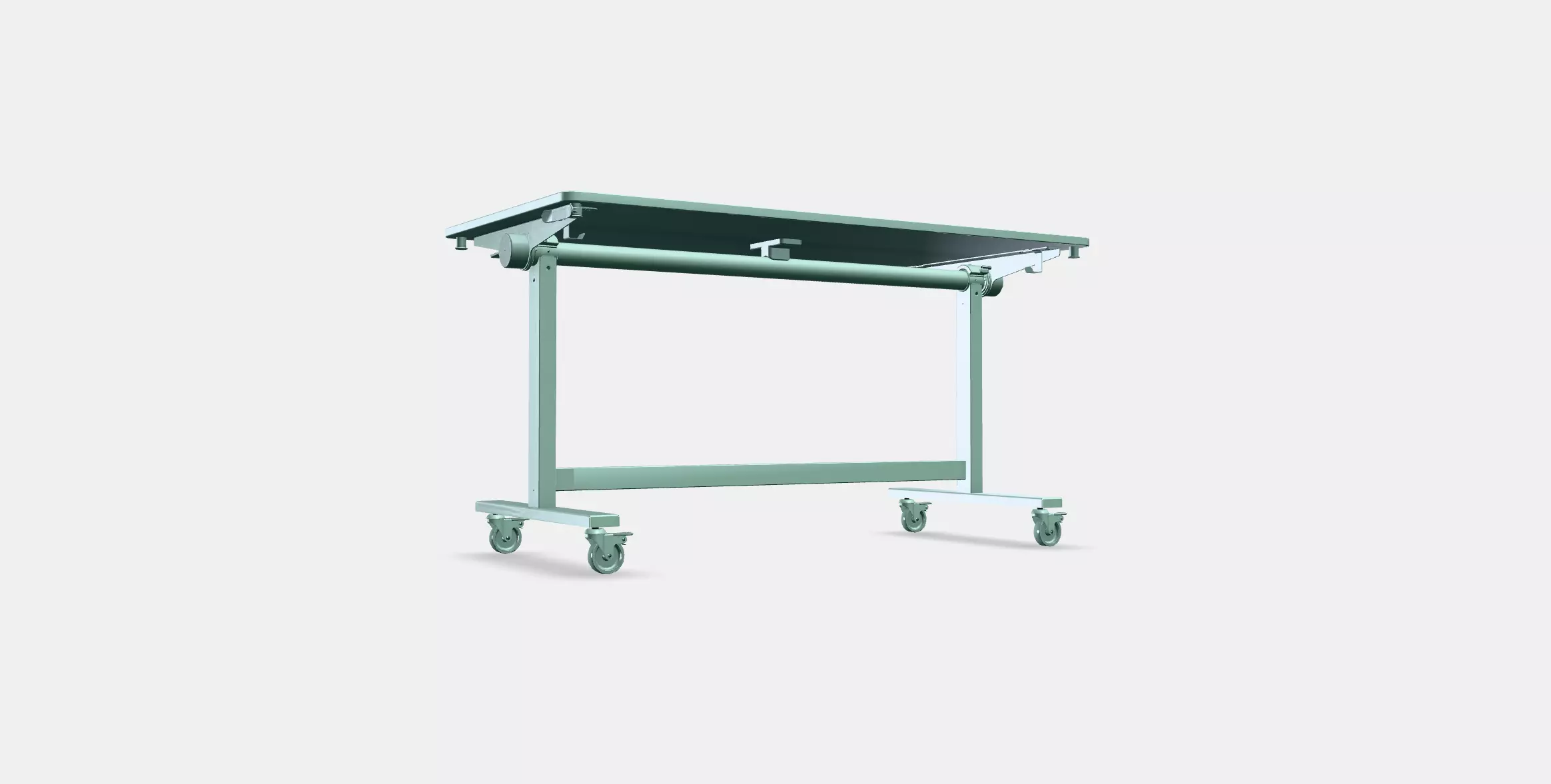 MITTZON Foldable table with castors 1 Low-poly 3D model