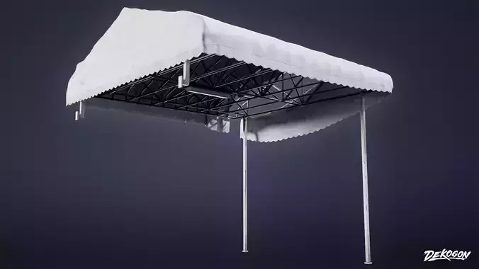 BUILDINGS - Awning Business 05 - LOW POLY AND NANITE