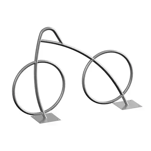 Bicycle parking structure sculpture bicycle