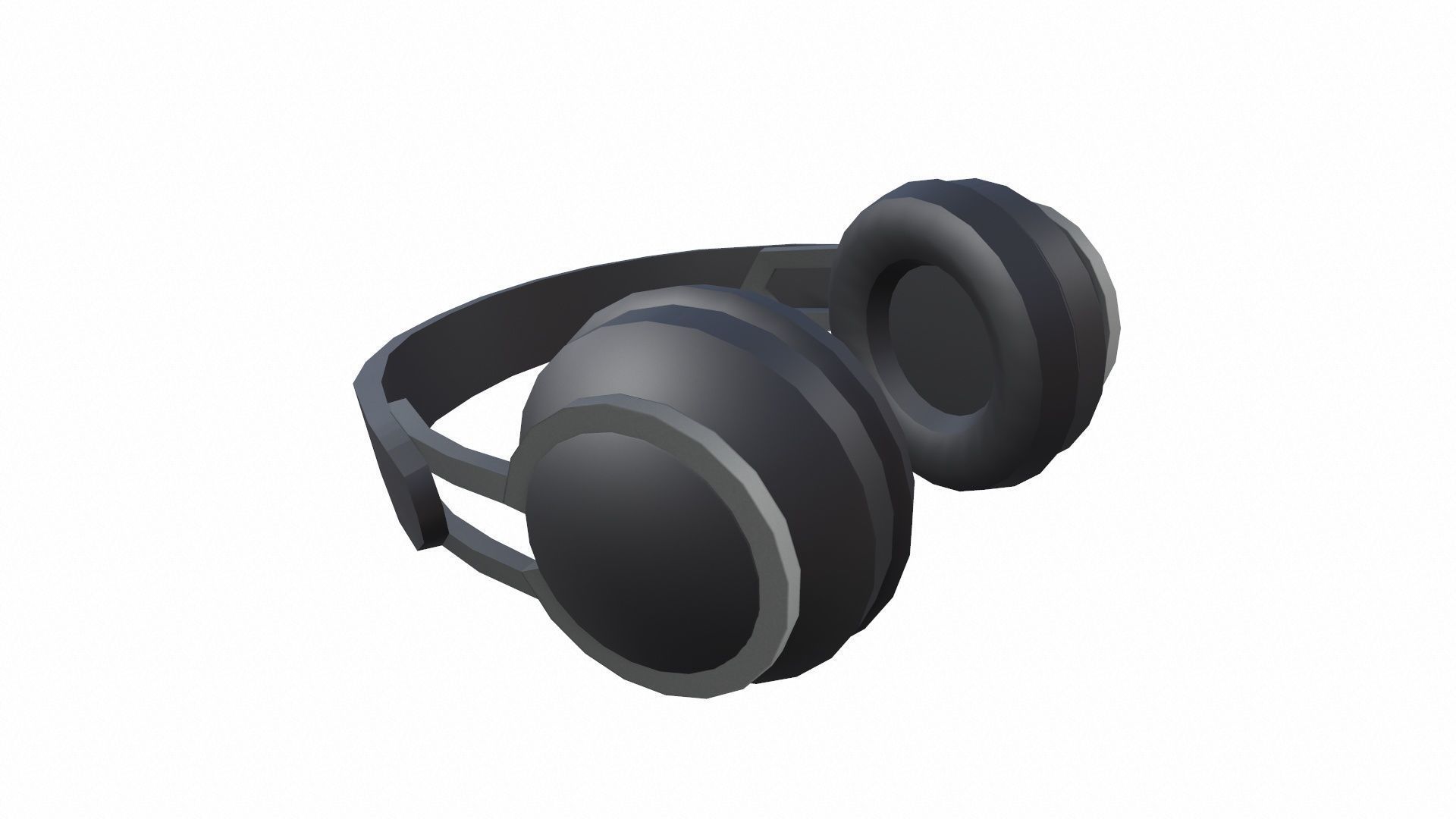 Headphone Lowpoly Low-poly 3D model_6