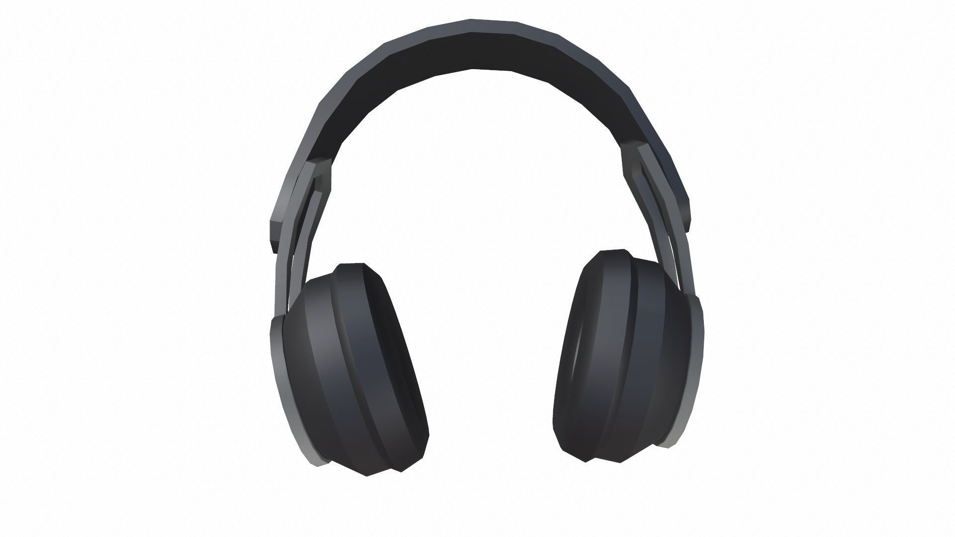 Headphone Lowpoly Low-poly 3D model_7