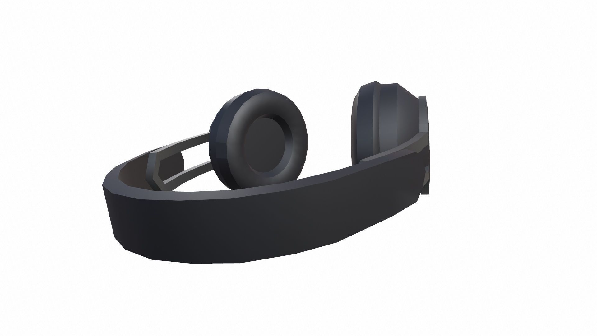 Headphone Lowpoly Low-poly 3D model_5