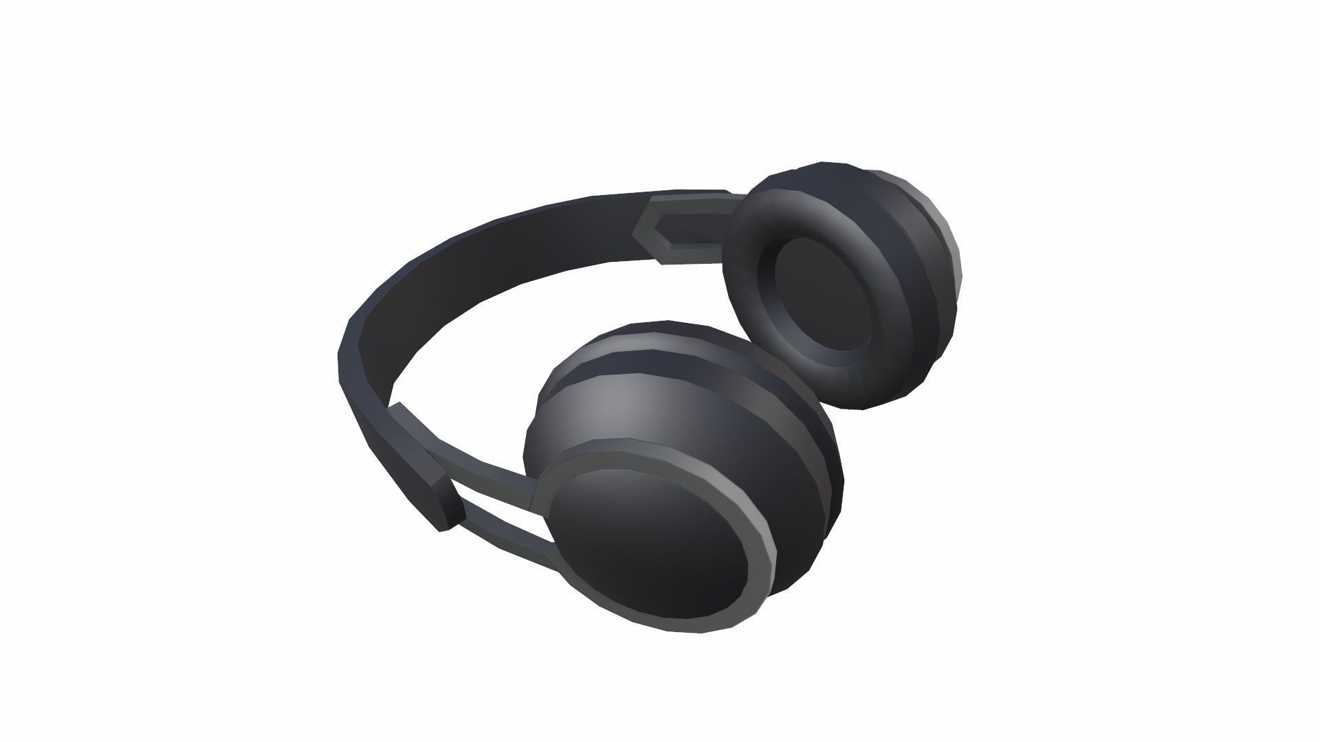 Headphone Lowpoly Low-poly 3D model_2