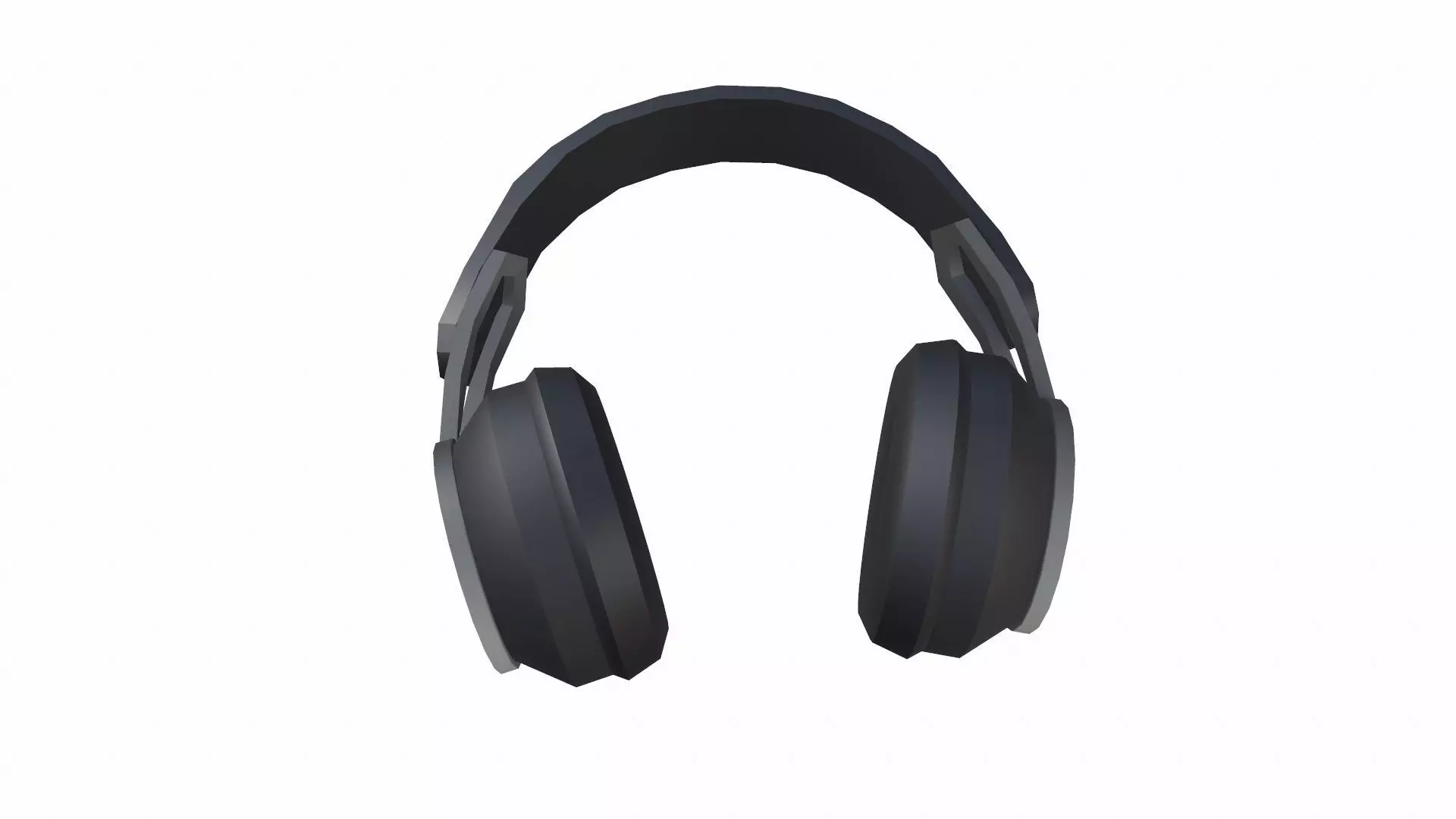 Headphone Lowpoly Low-poly 3D model_0