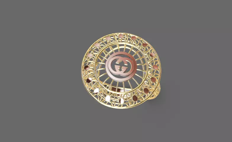 Fusion 3 Ring with Famous logos 3D print model_0