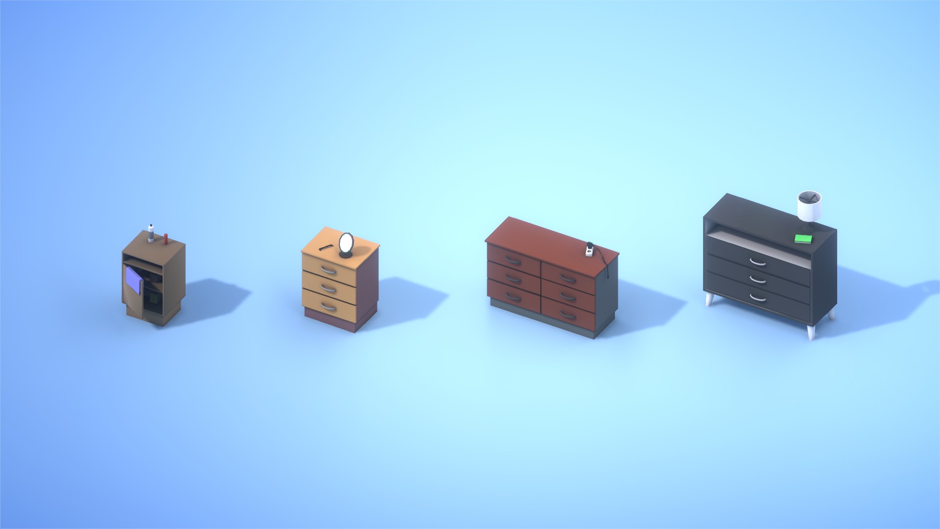 Mining Crypto Farm Pack Low-poly 3D model_10
